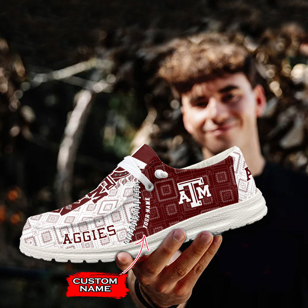 footwearelite texas am aggies custom name hey dude shoes yub2r