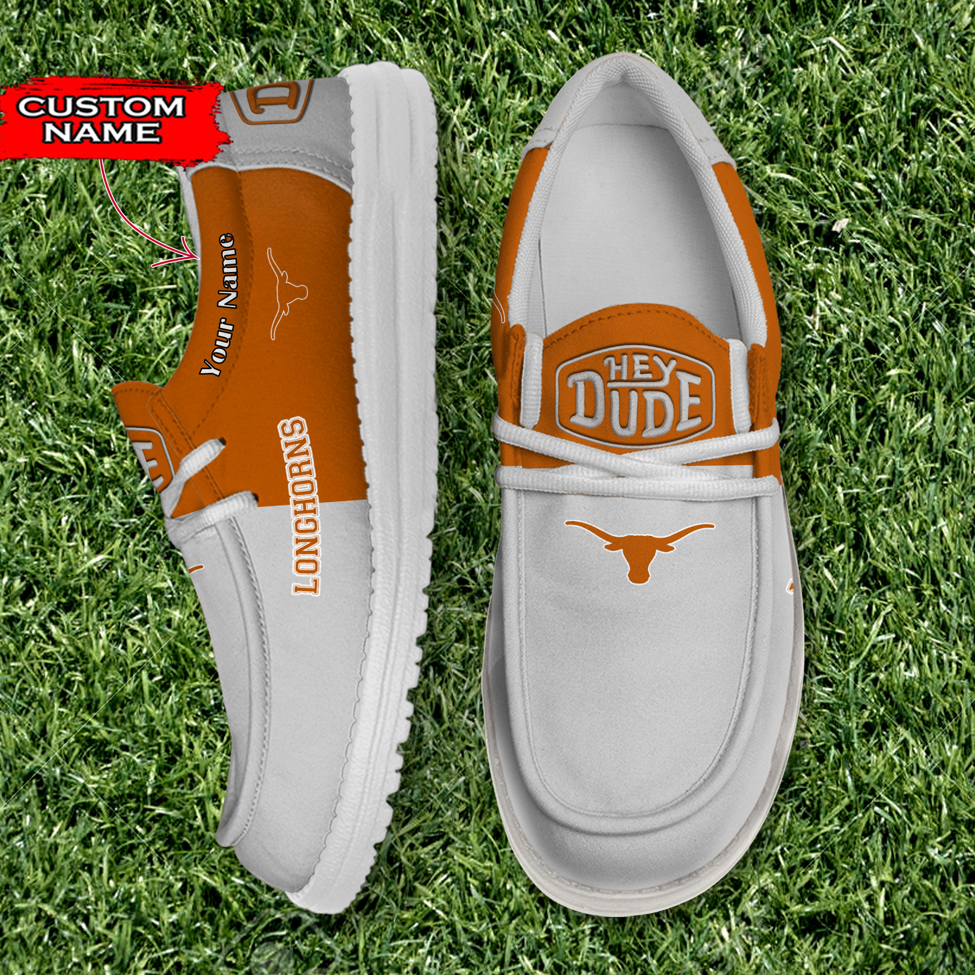 footwearelite texas longhorns custom name hey dude shoes mq60s