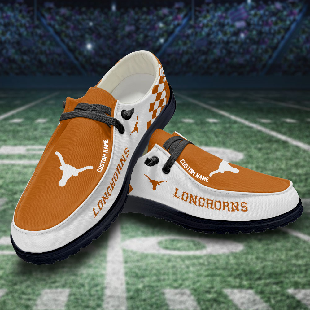 footwearelite texas longhorns custom name hey dude shoes rnhtb