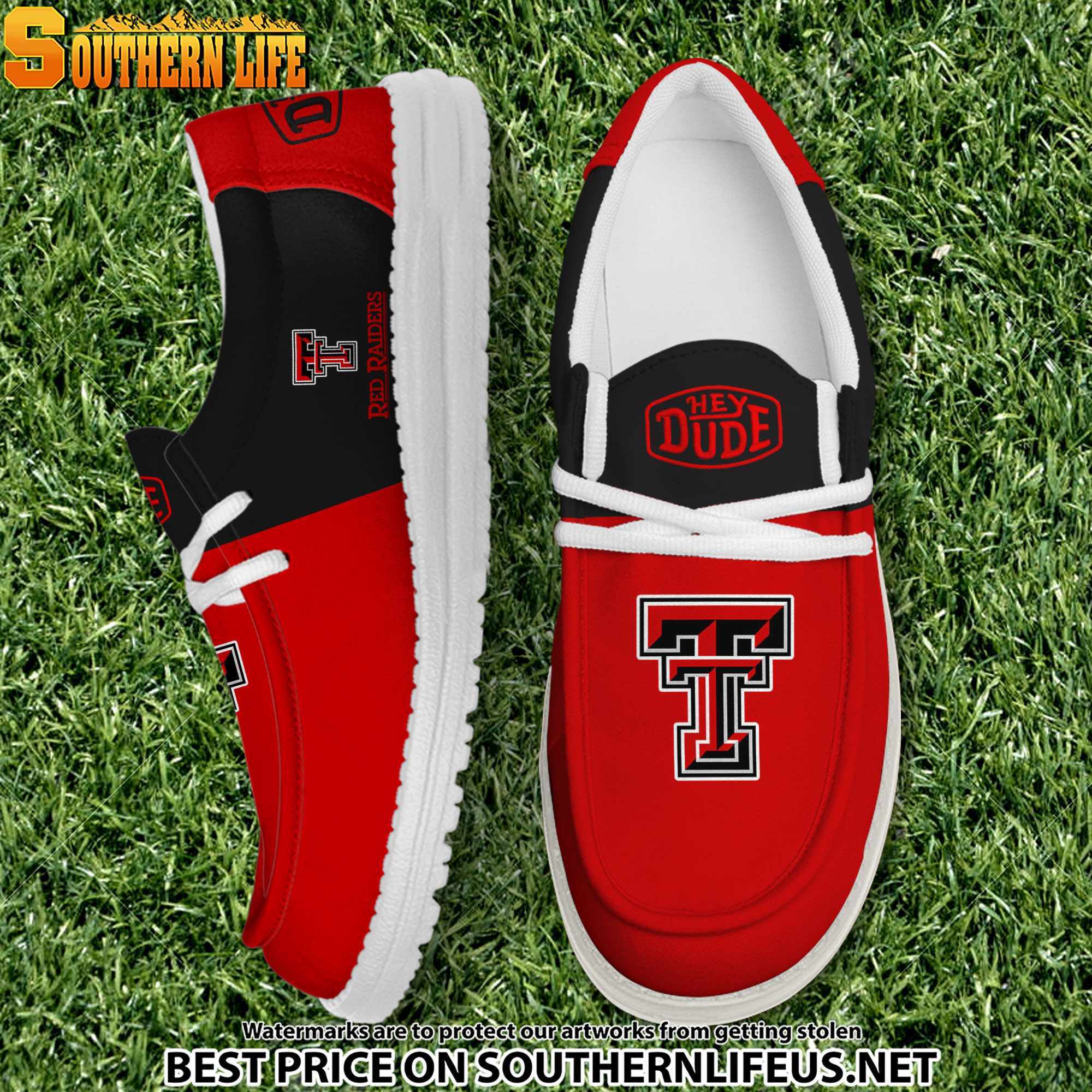 footwearelite texas tech red raiders custom name hey dude shoes gn9o6