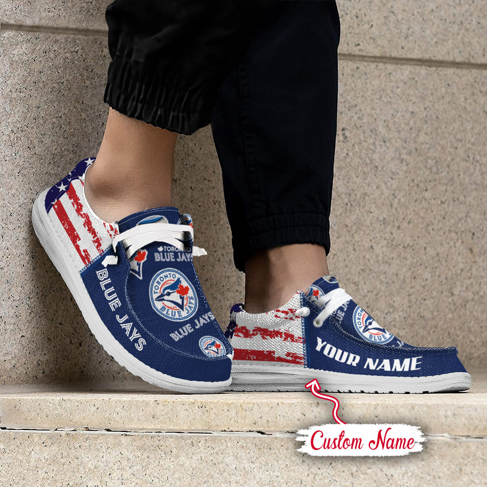 footwearelite toronto blue jays custom name hey dude shoes e8rmv