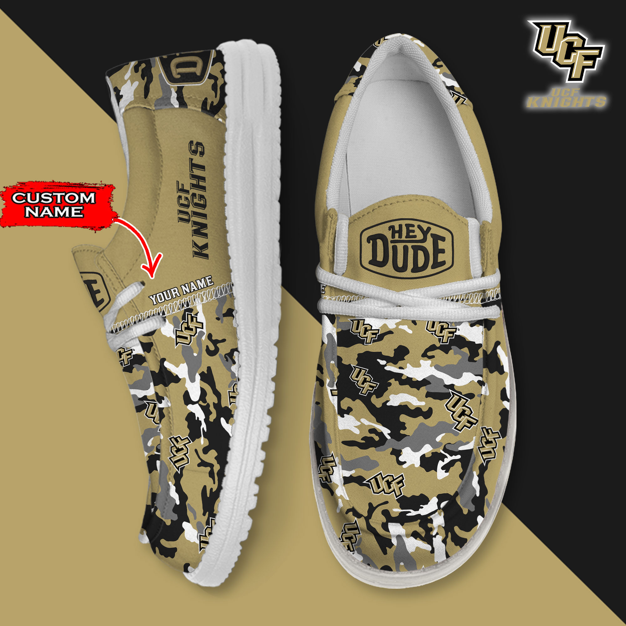 footwearelite ucf knights custom name hey dude shoes j7pmj