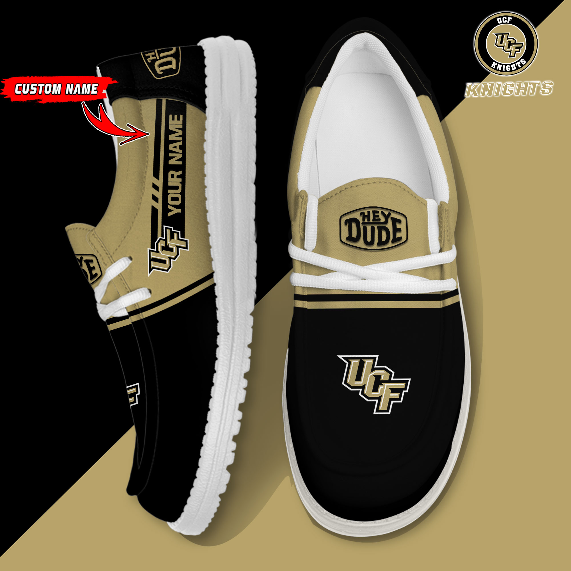 footwearelite ucf knights custom name hey dude shoes mixdn