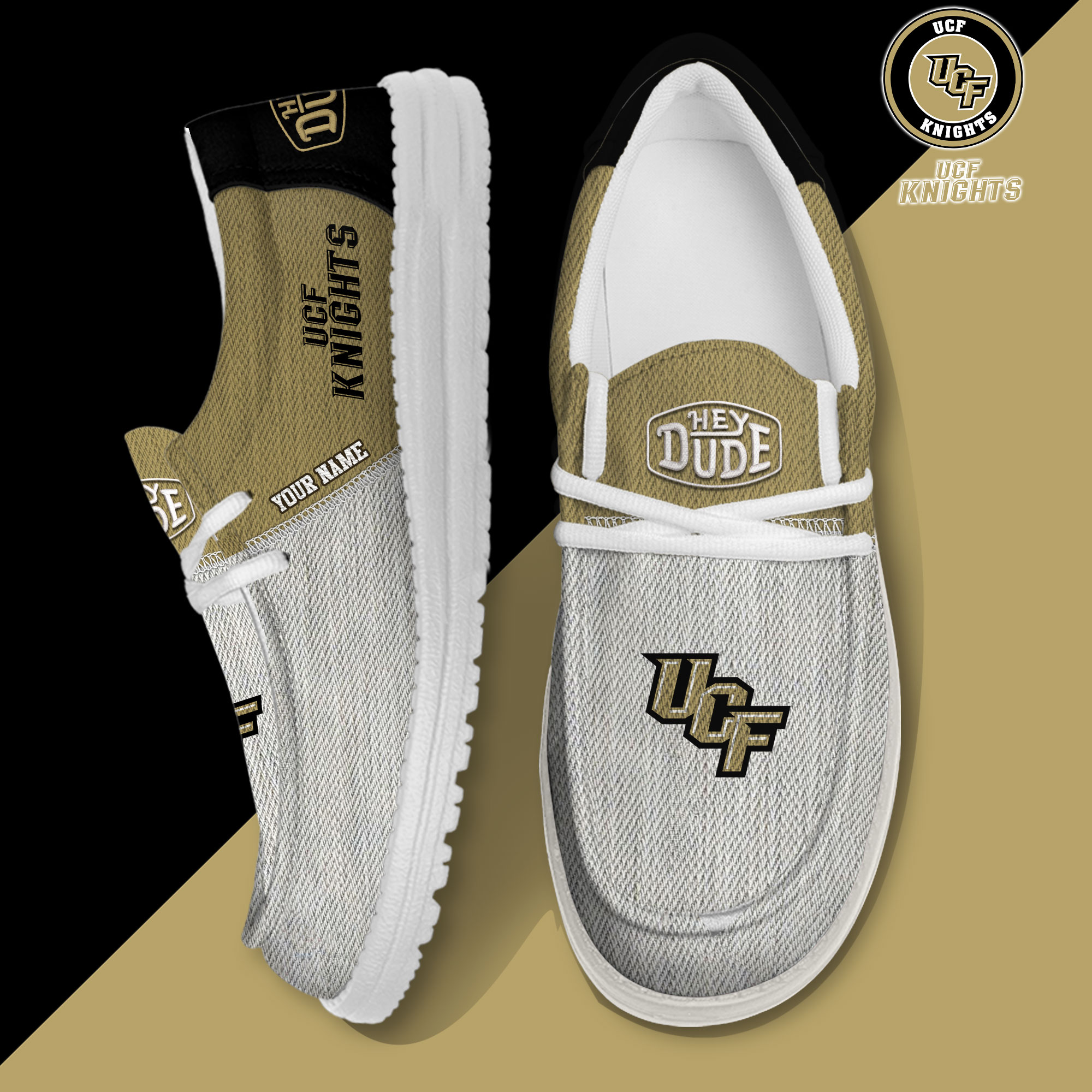 footwearelite ucf knights custom name hey dude shoes vcigb