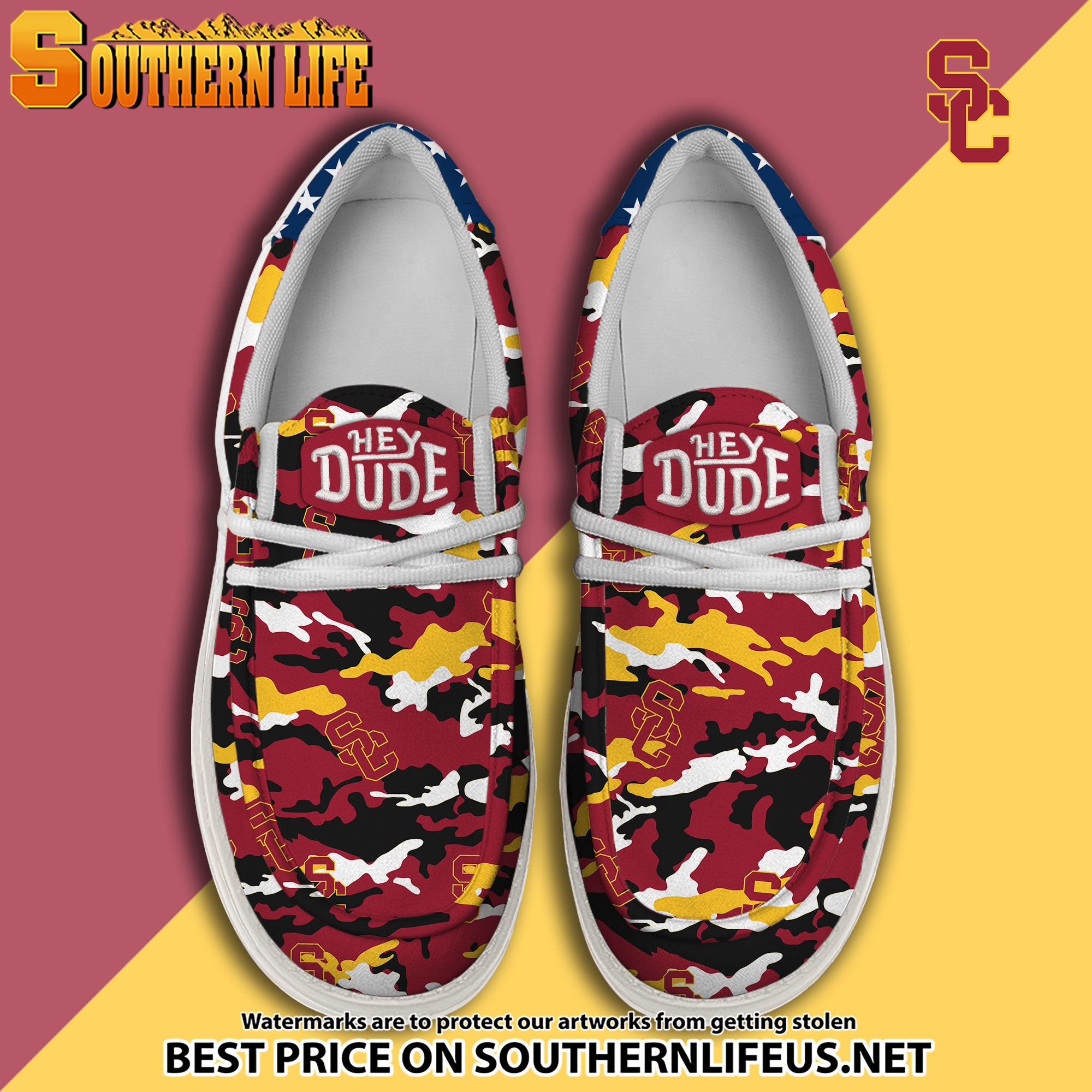 footwearelite usc trojans custom name hey dude shoes sxqea