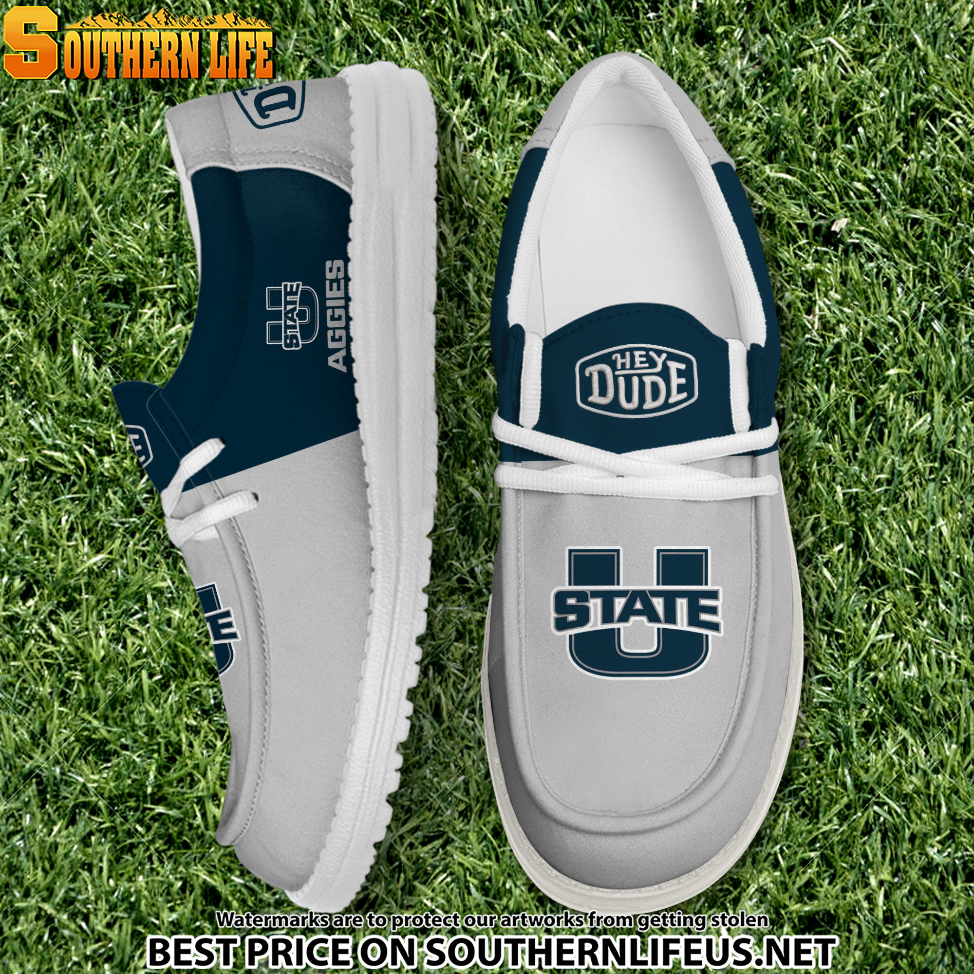 footwearelite utah state aggies custom name hey dude shoes m2dsv