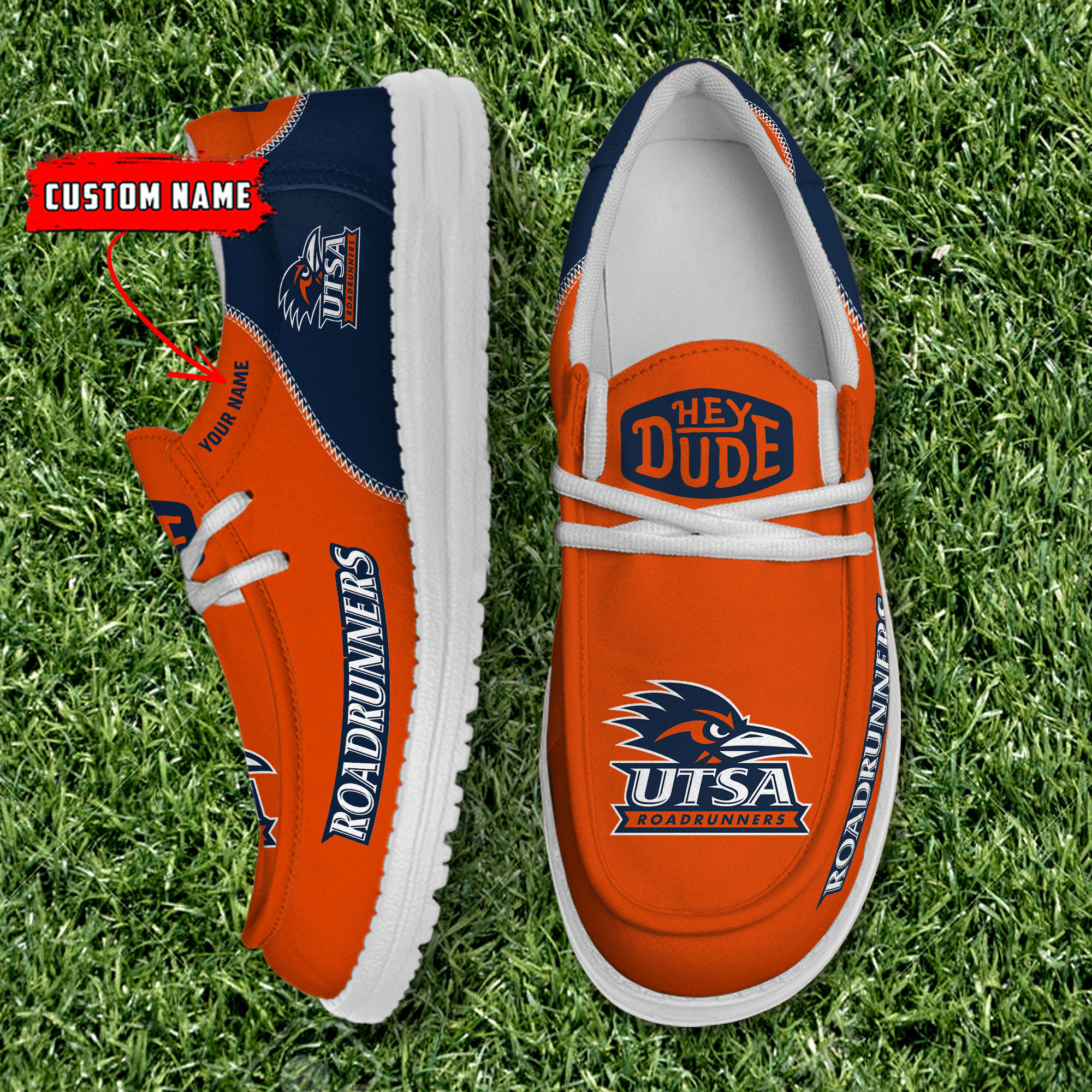 footwearelite utsa roadrunners custom name hey dude shoes u5w2r