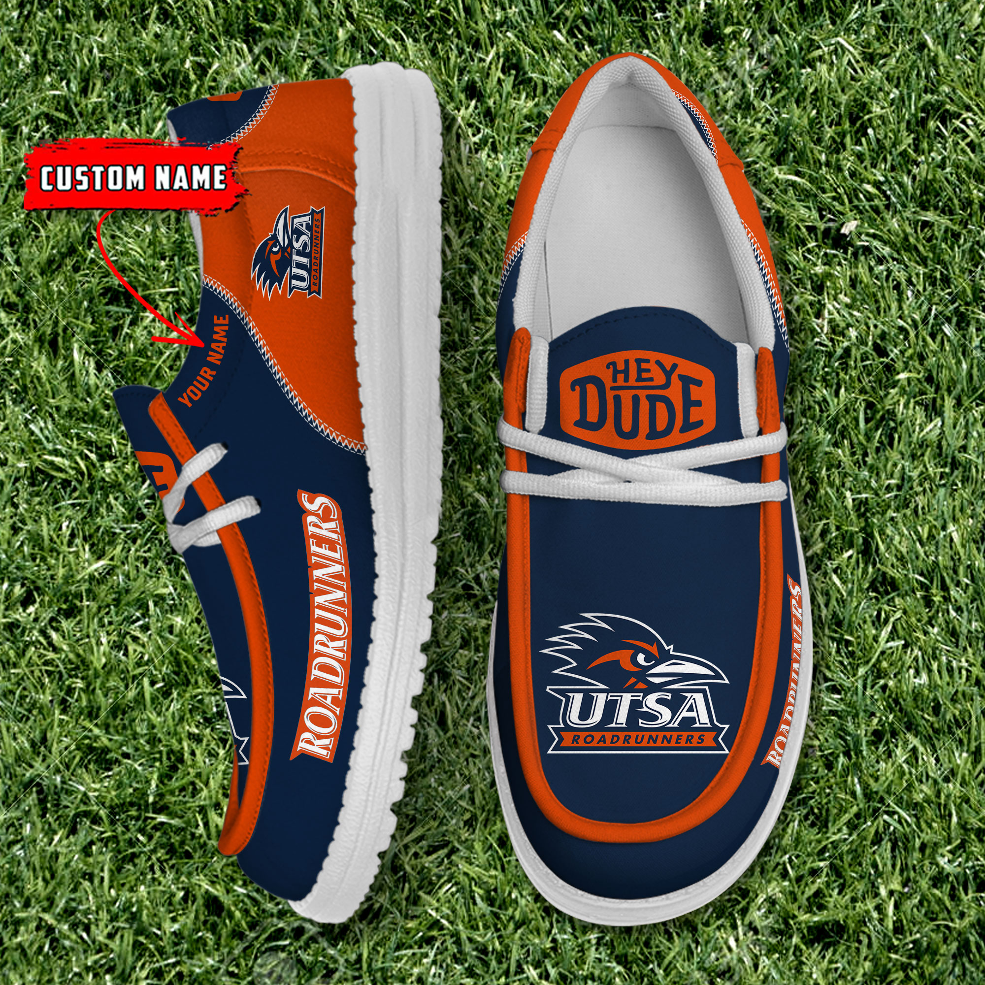 footwearelite utsa roadrunners custom name hey dude shoes zqps2