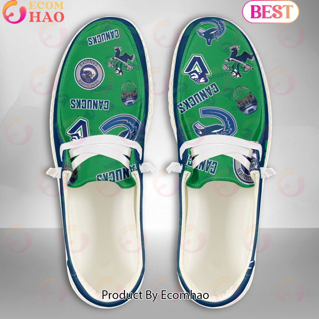 footwearelite vancouver canucks custom name hey dude shoes 98aek