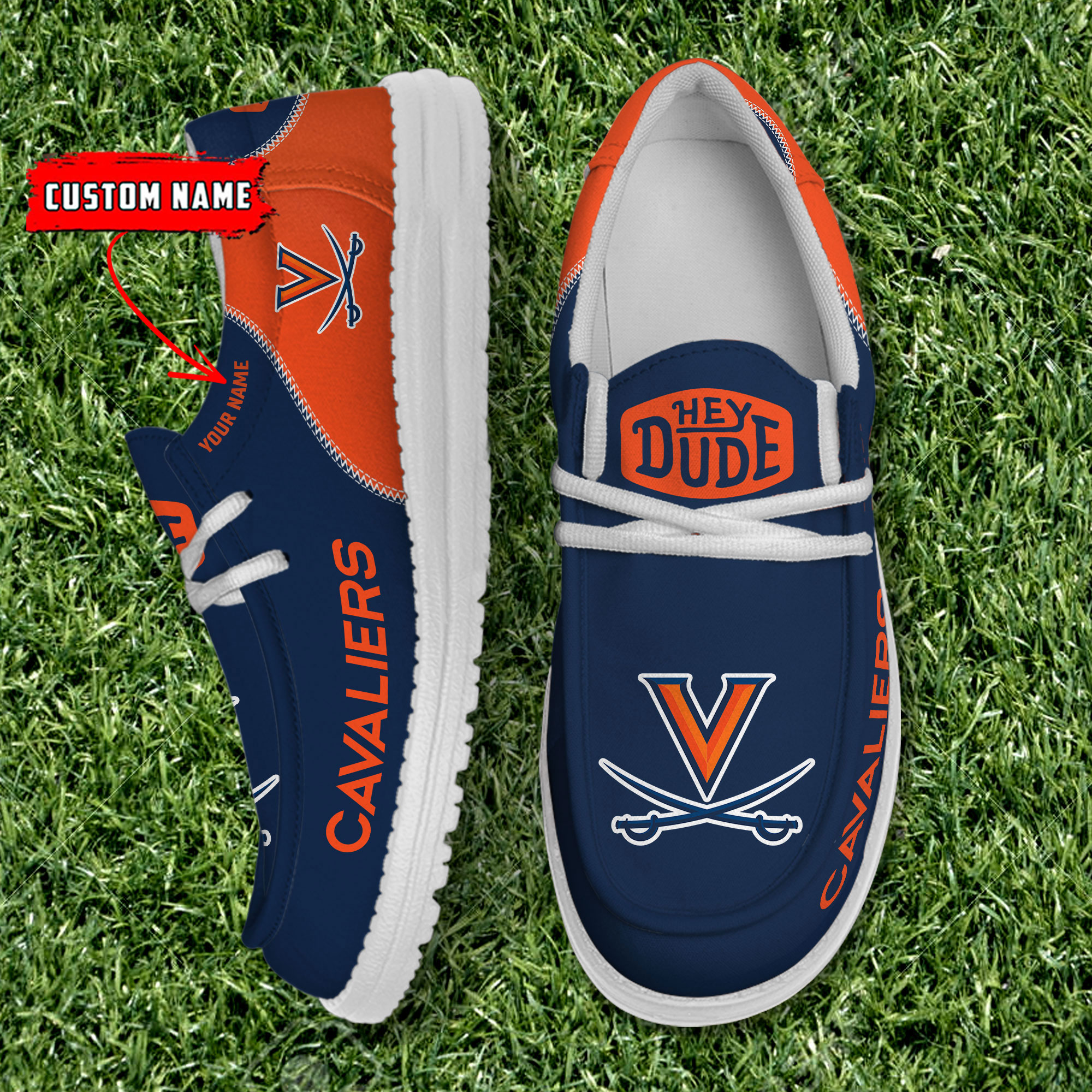 footwearelite virginia cavaliers custom name hey dude shoes hufbv