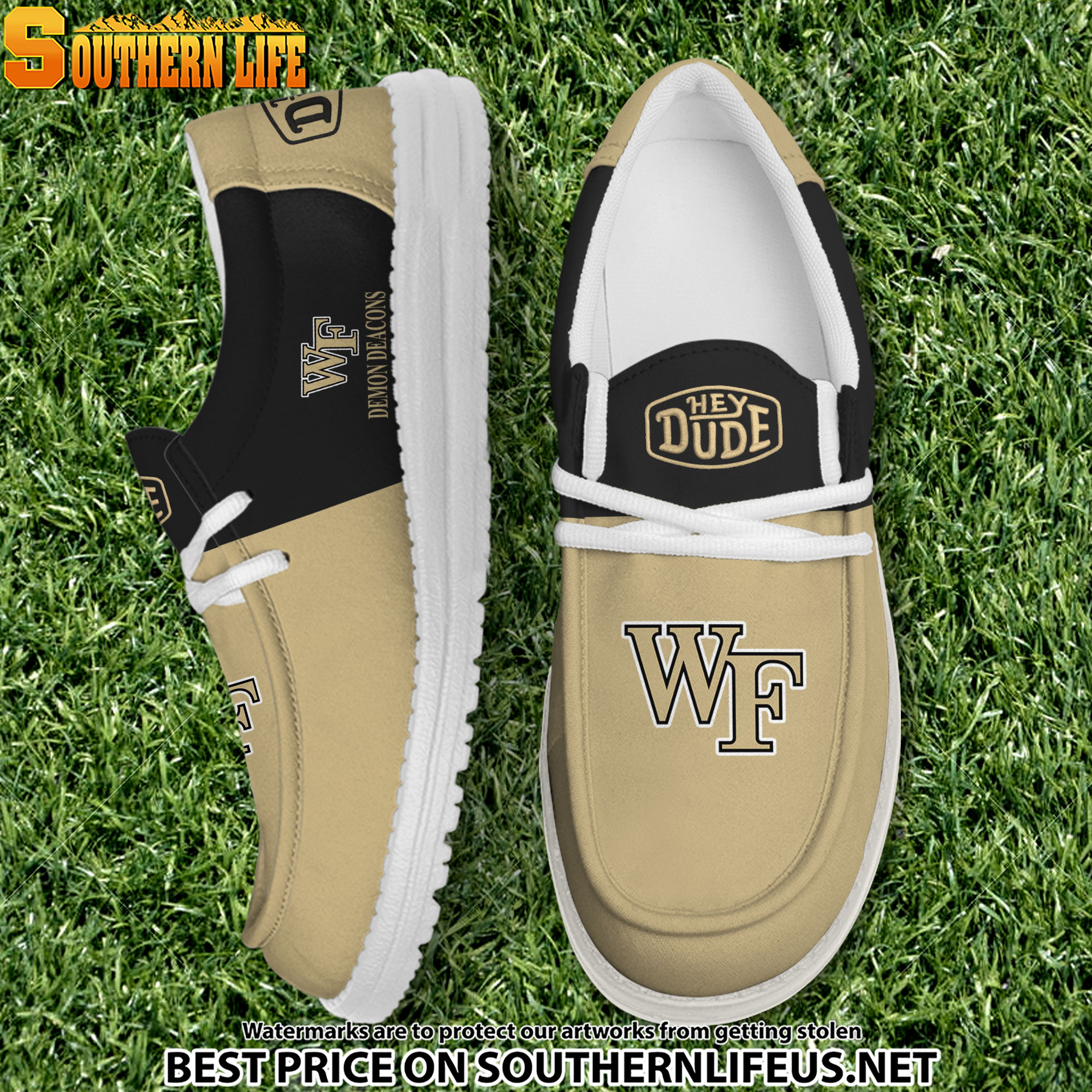 footwearelite wake forest demon deacons custom name hey dude shoes qee5l