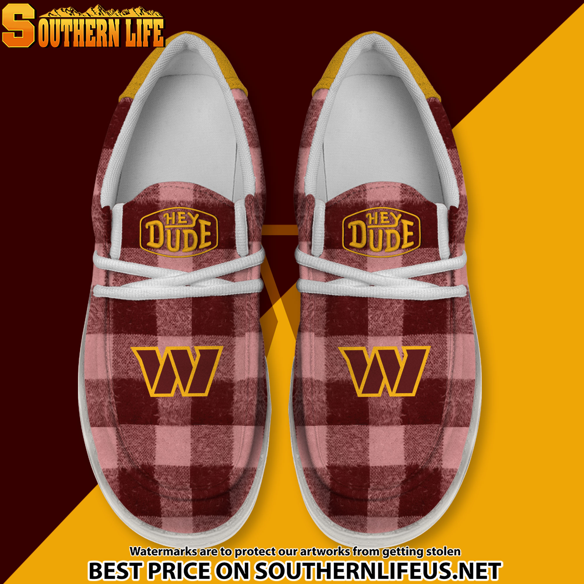 footwearelite washington commanders custom name hey dude shoes nkpqu