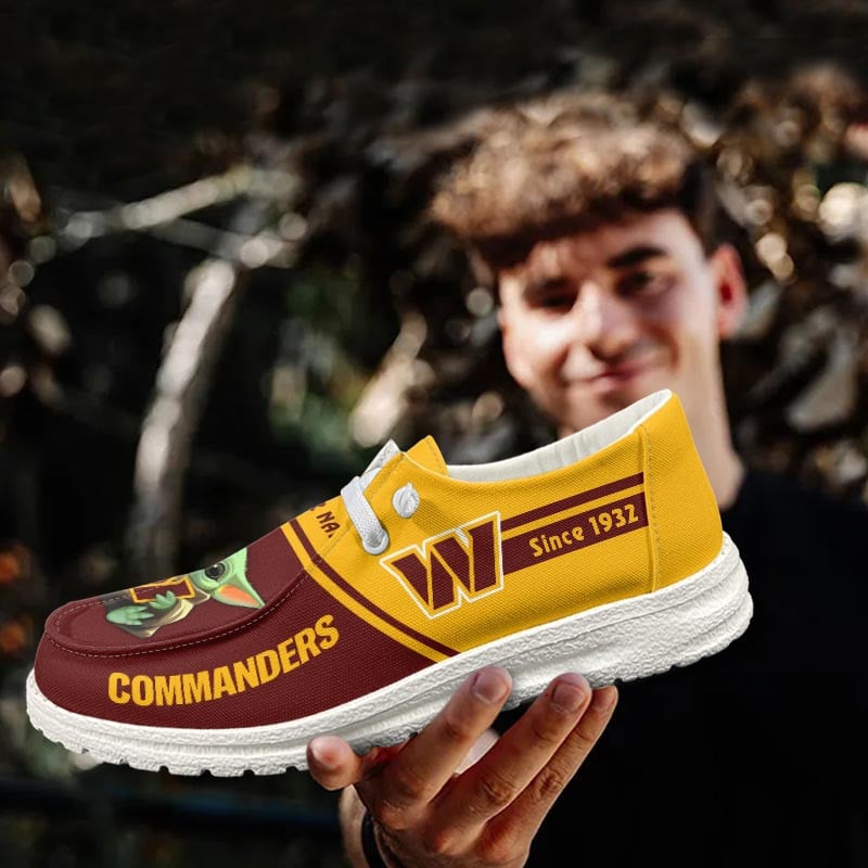 footwearelite washington commanders custom name hey dude shoes o3dbe