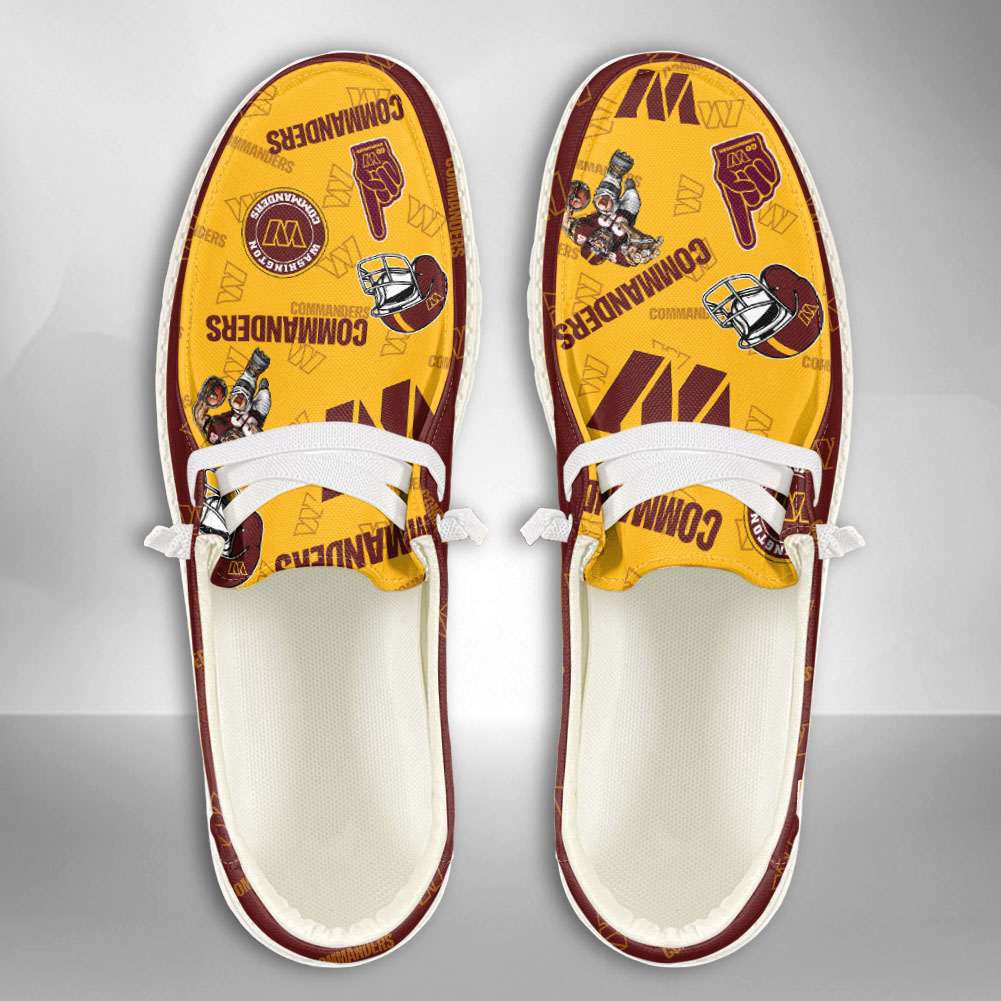 footwearelite washington commanders custom name hey dude shoes sqxae