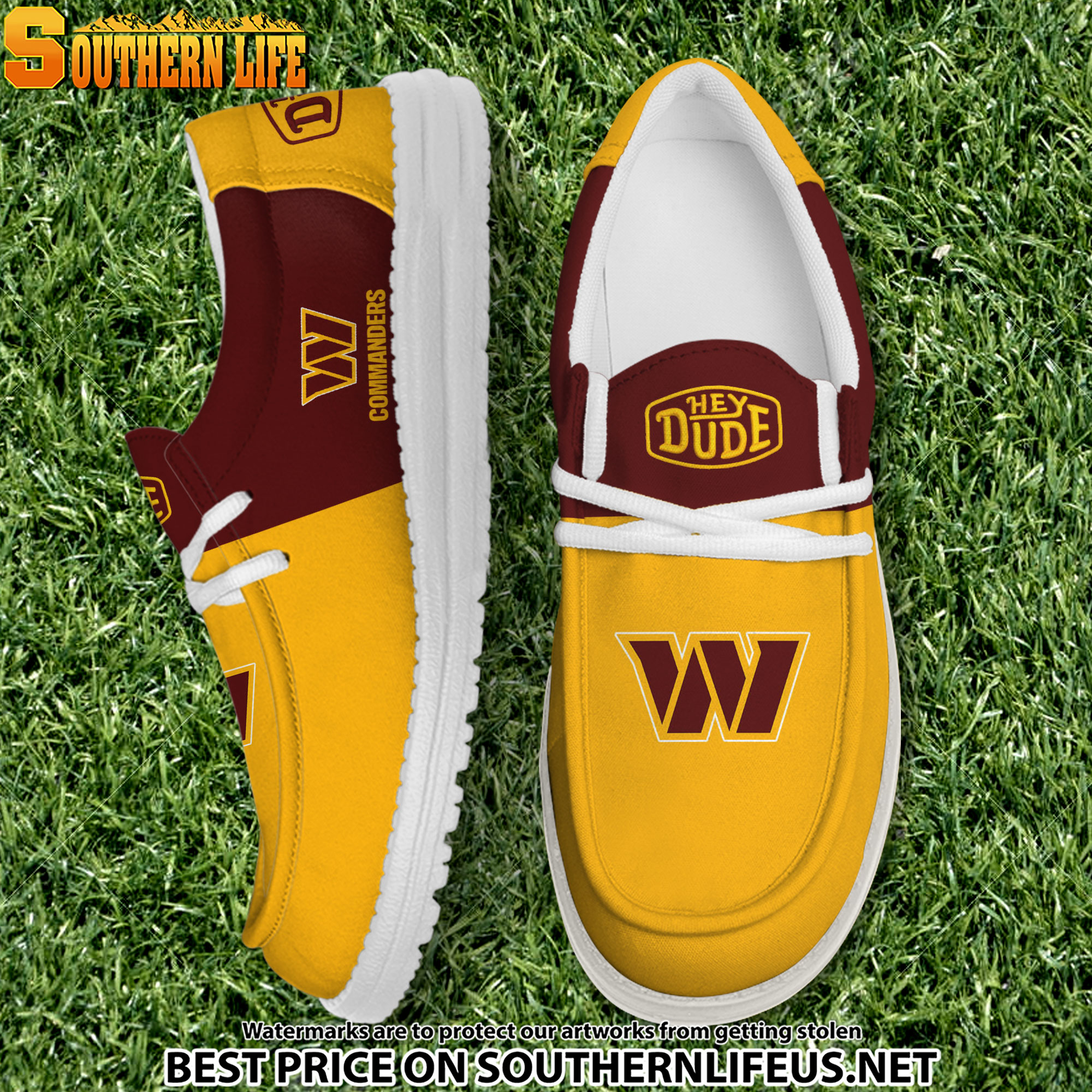 footwearelite washington commanders custom name hey dude shoes ufuz5