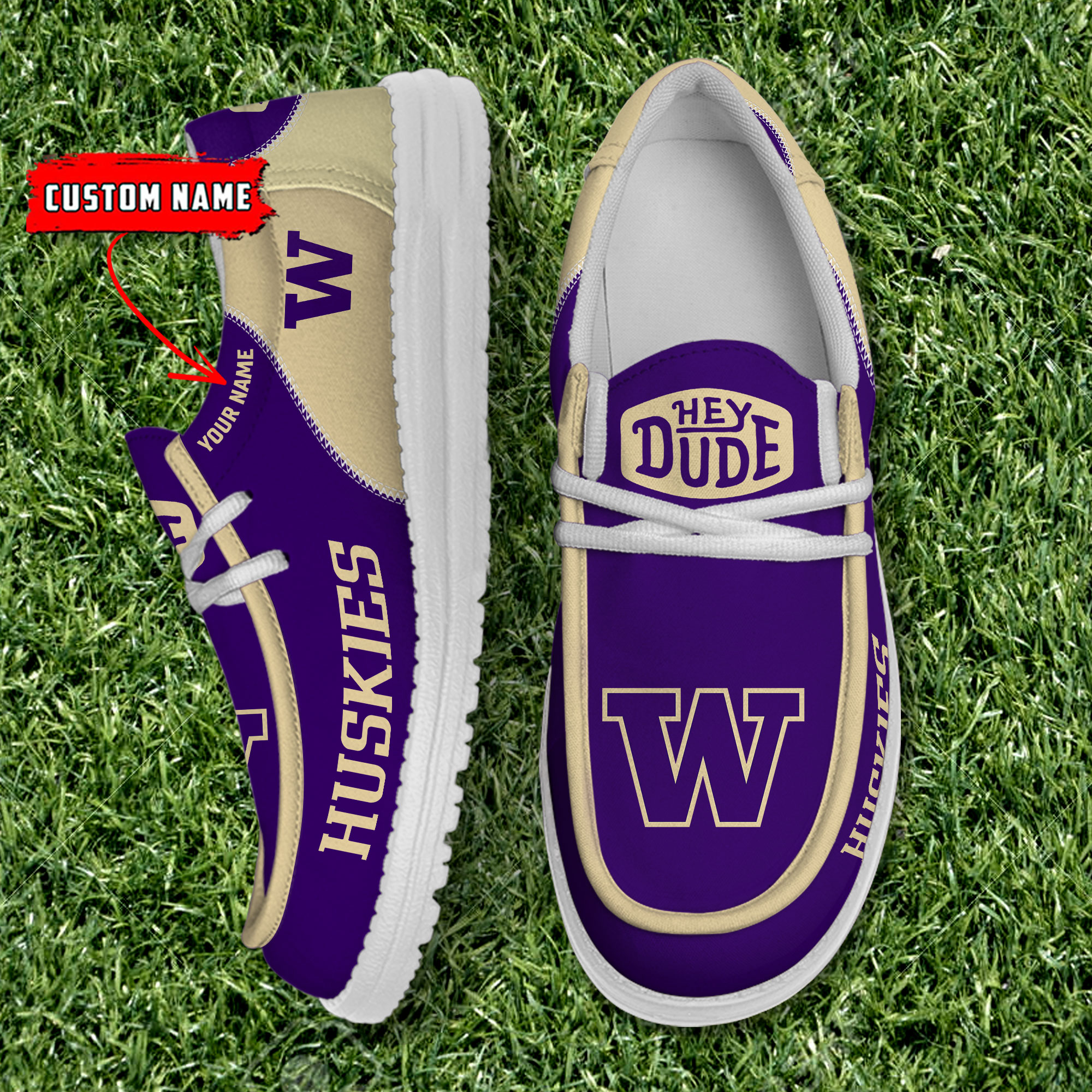 footwearelite washington huskies custom name hey dude shoes k2nmu