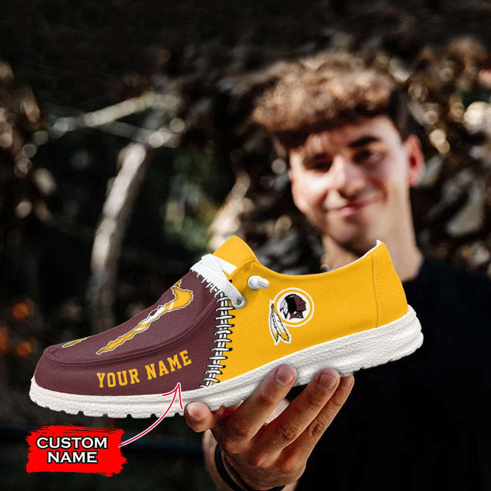 footwearelite washington redskins custom name hey dude shoes bi9ob