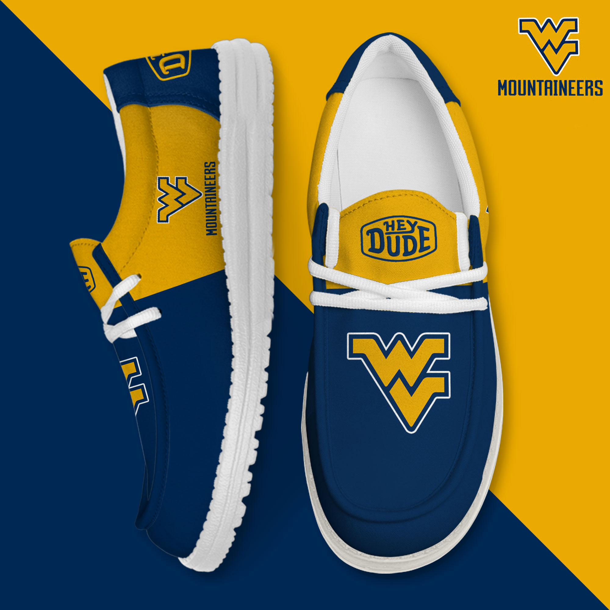 footwearelite west virginia mountaineers custom name hey dude shoes 0ihjv