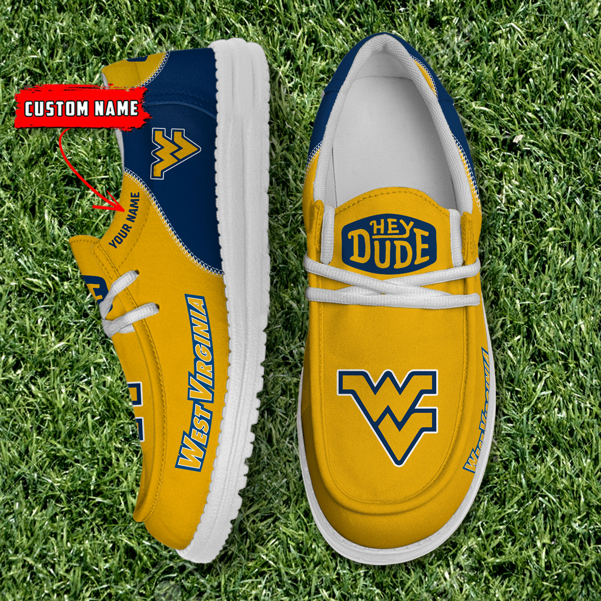 footwearelite west virginia mountaineers custom name hey dude shoes ajvpv