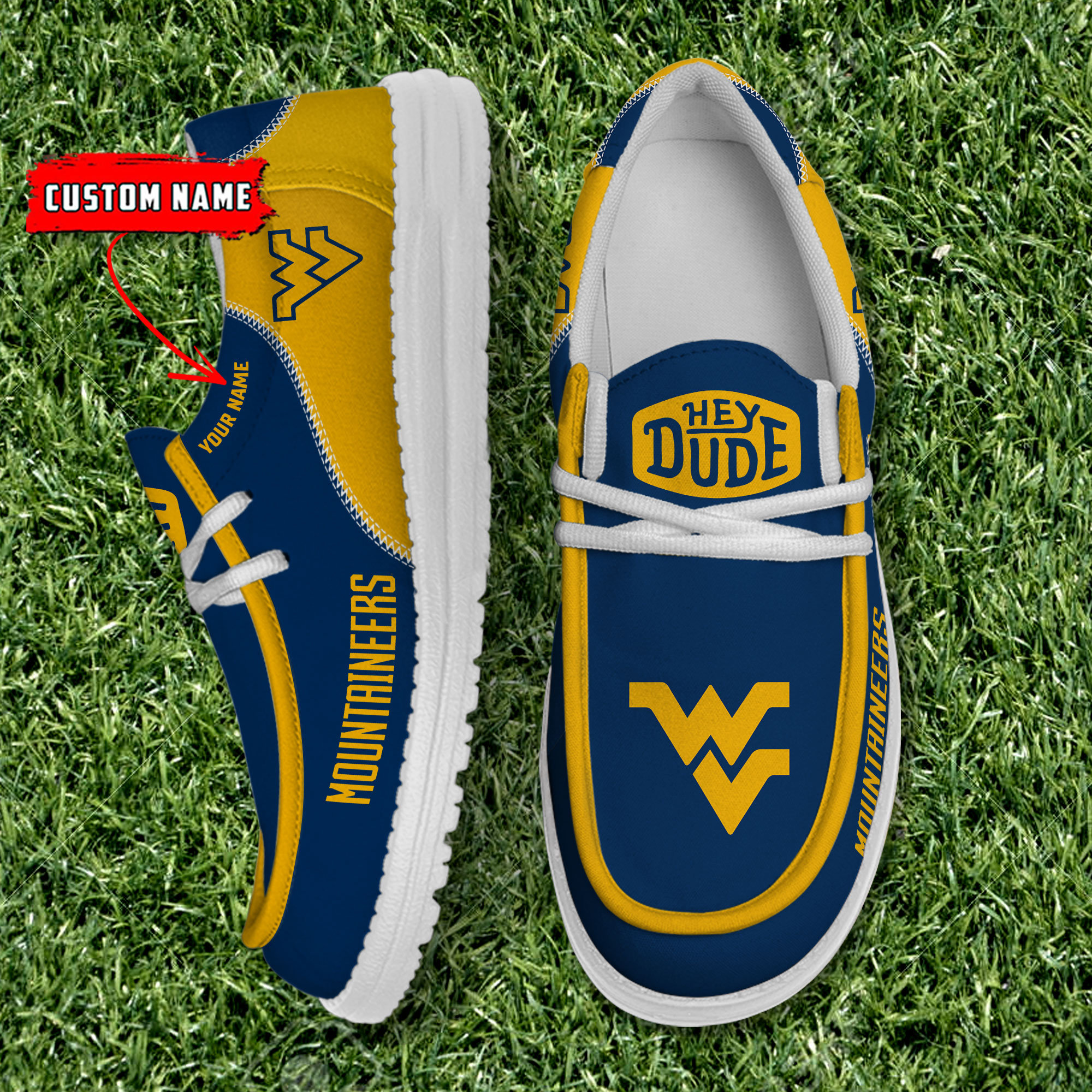 footwearelite west virginia mountaineers custom name hey dude shoes bhrga