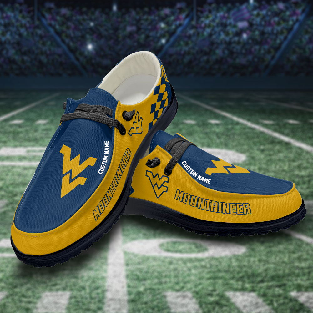 footwearelite west virginia mountaineers custom name hey dude shoes jmplr