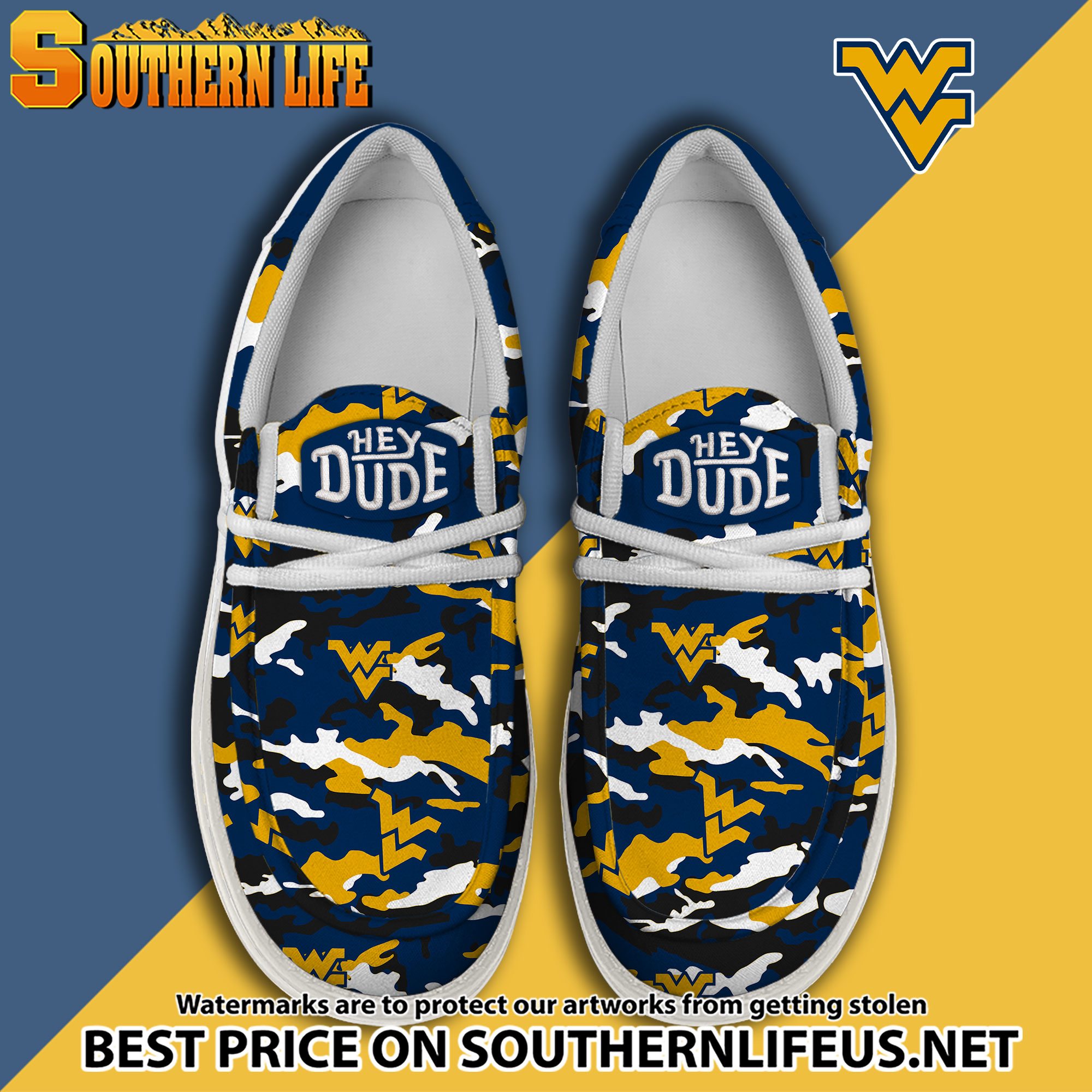 footwearelite west virginia mountaineers custom name hey dude shoes odjnw