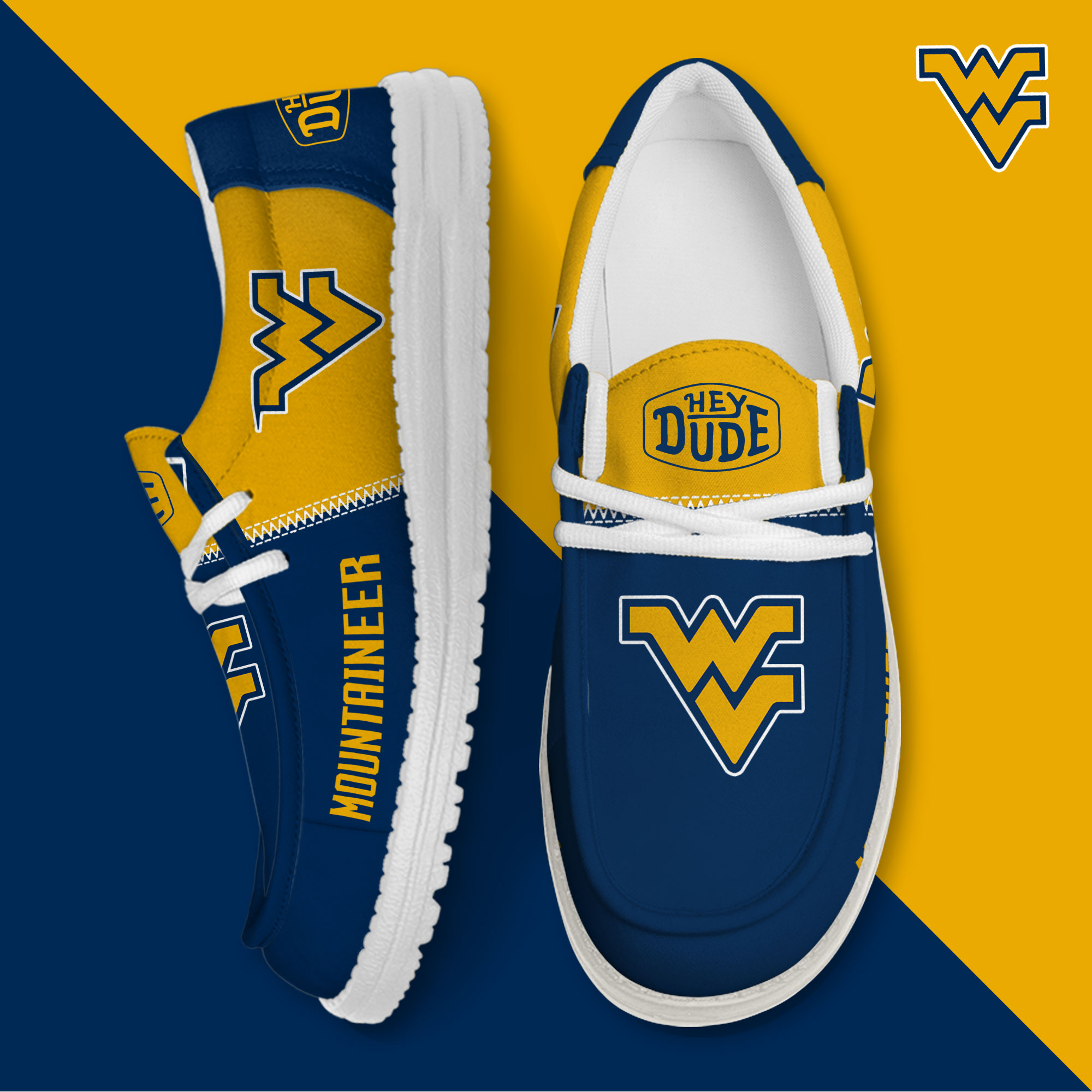 footwearelite west virginia mountaineers custom name hey dude shoes zuj1u