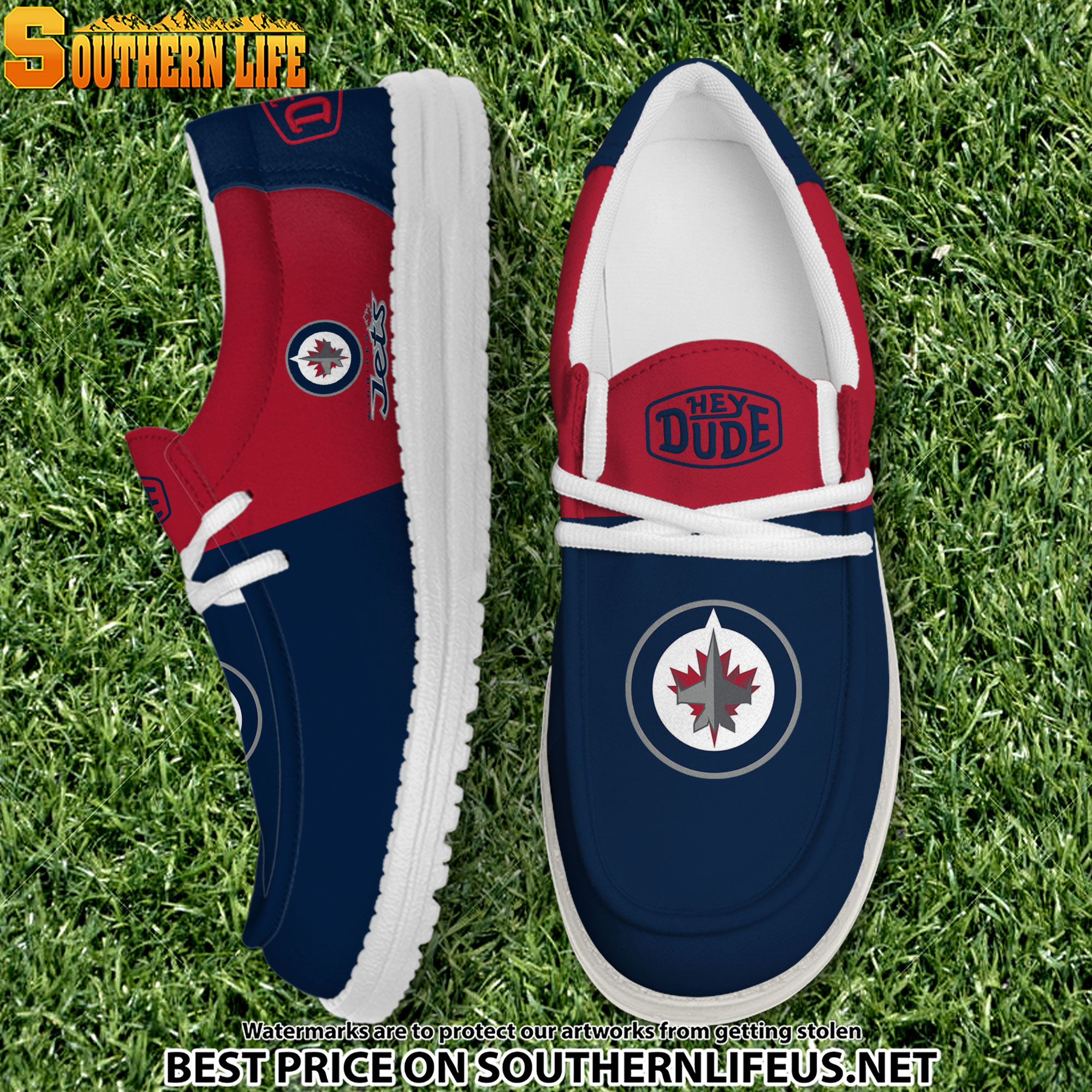 footwearelite winnipeg jets custom name hey dude shoes lki1s