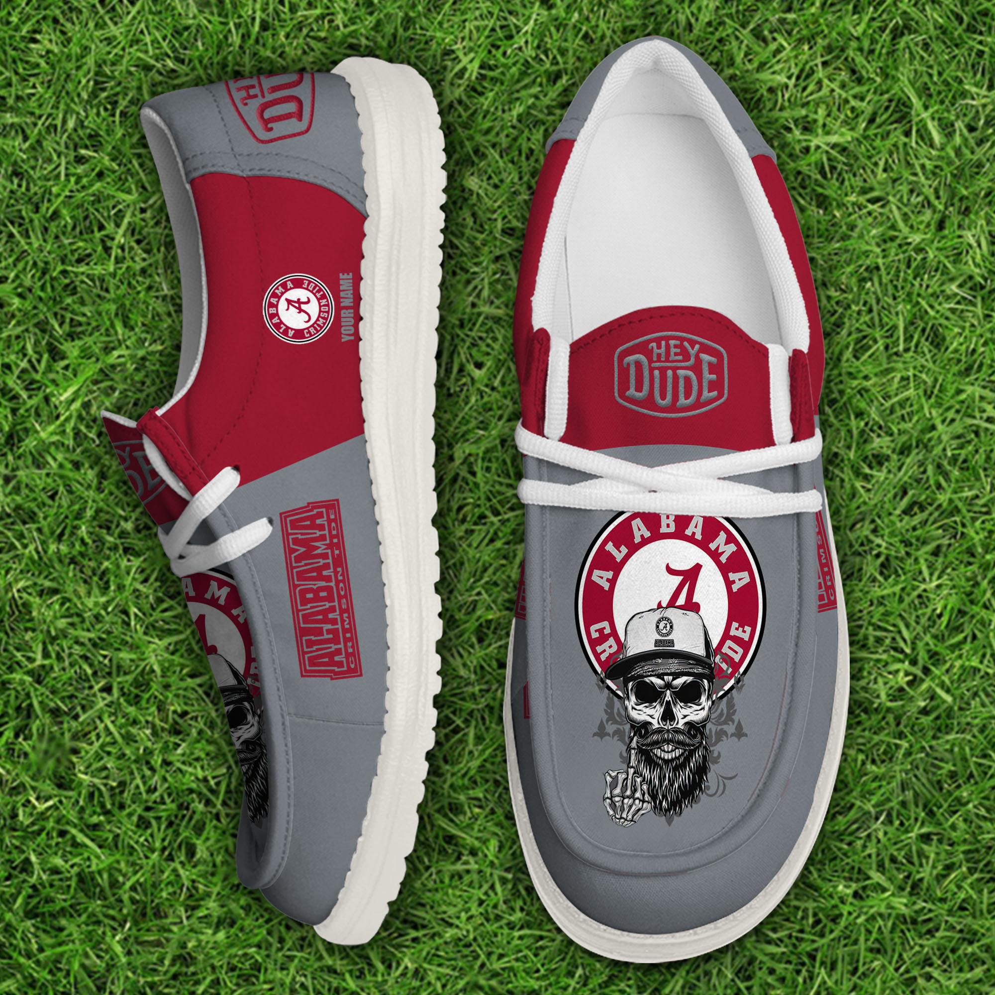 footwearelitealabama crimson tide custom name hey dude shoes nsi0o