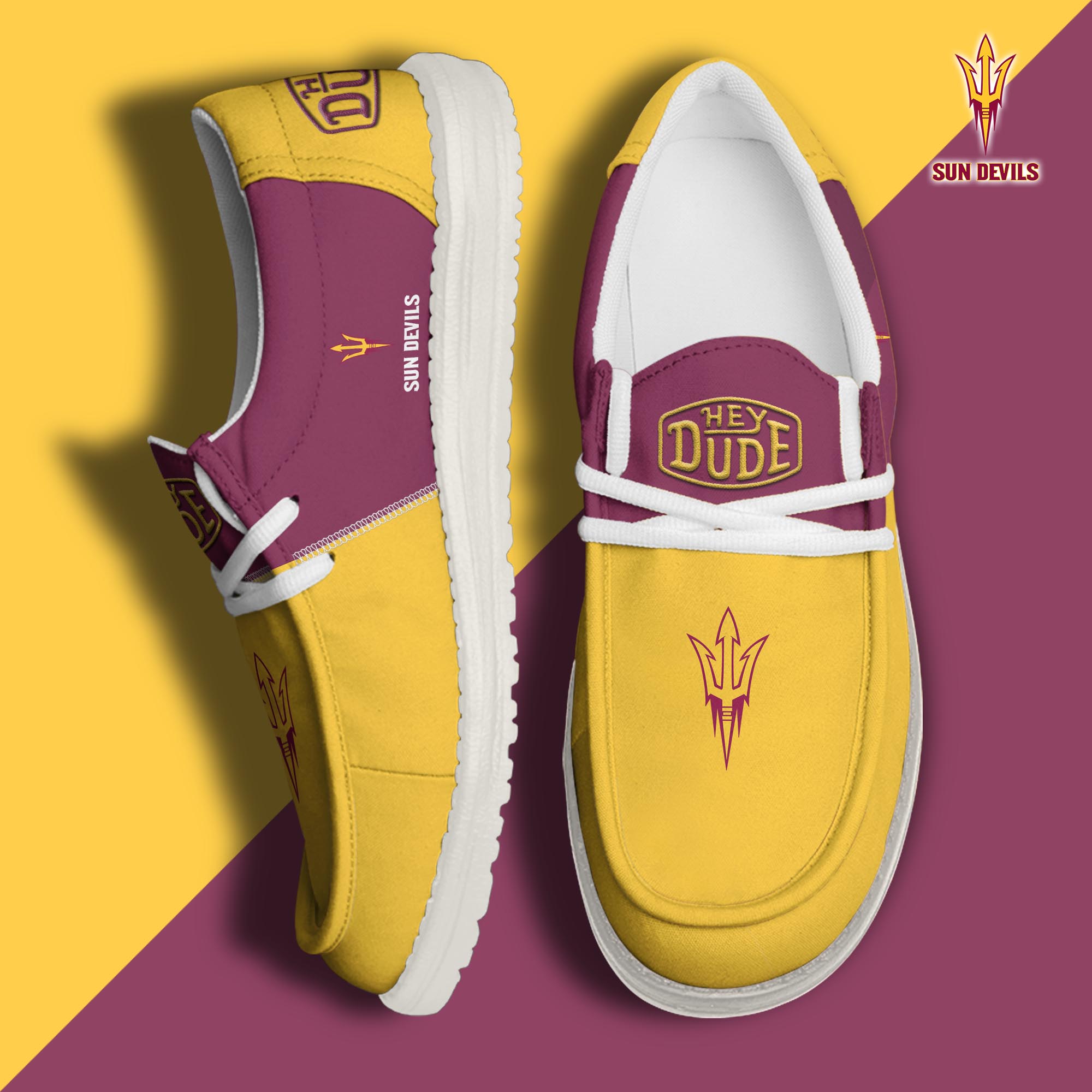 footwearelitearizona state sun devils custom name hey dude shoes gyl1b