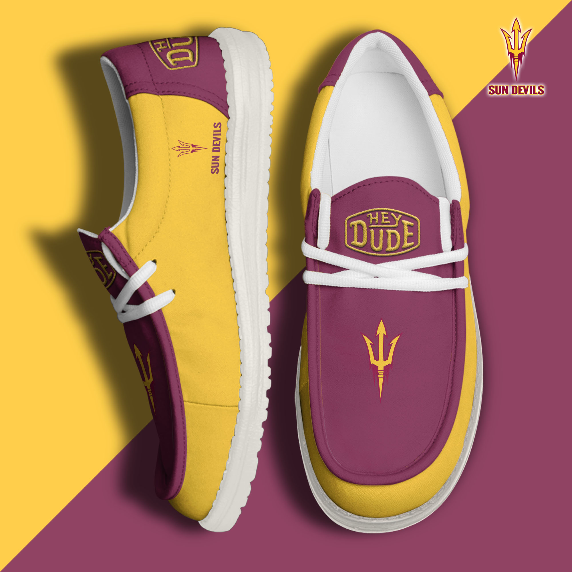 footwearelitearizona state sun devils custom name hey dude shoes t2l5w