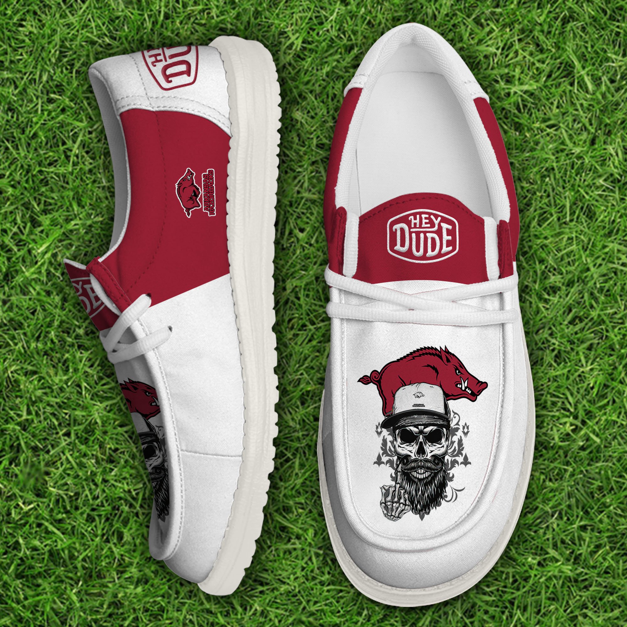 footwearelitearkansas razorbacks custom name hey dude shoes i2ze8