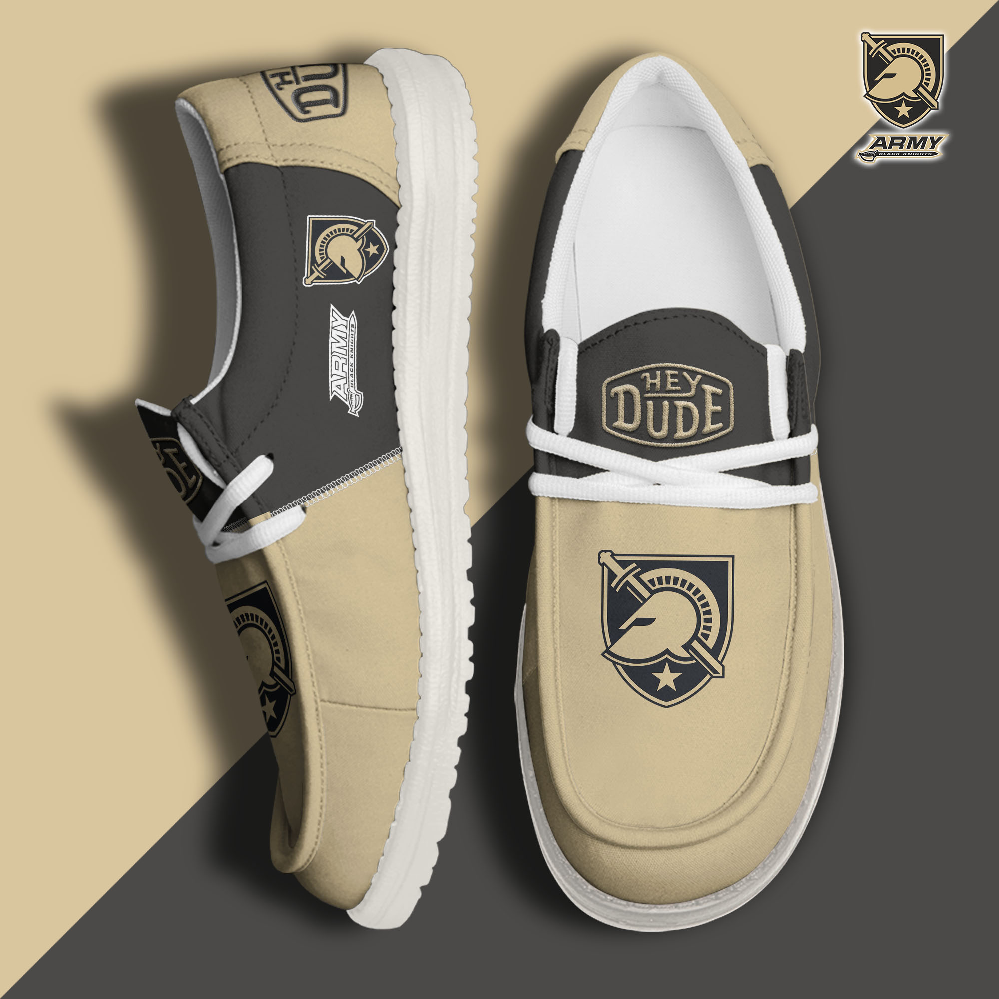 footwearelitearmy black knights custom name hey dude shoes kdawx