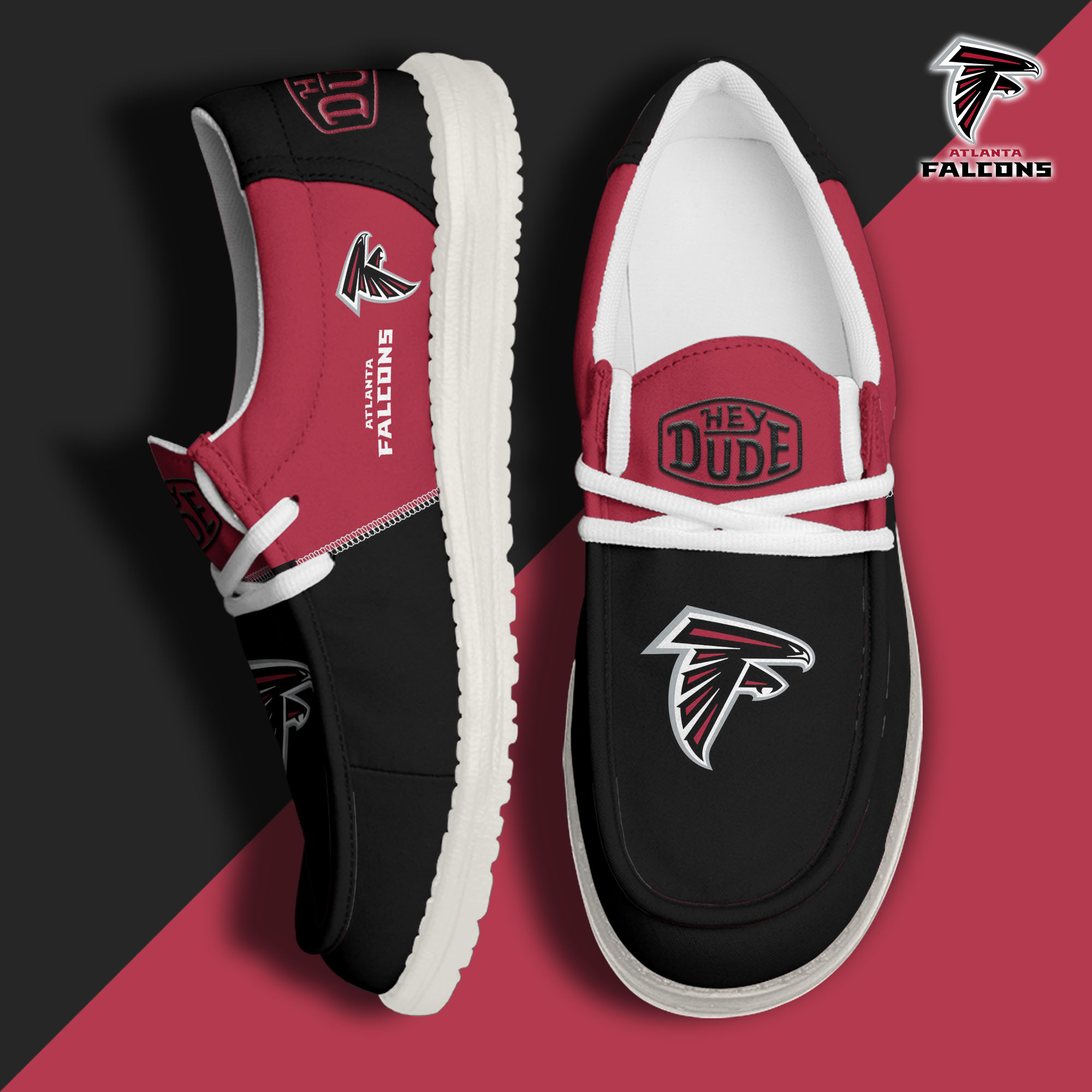 footweareliteatlanta falcons custom name hey dude shoes vutei