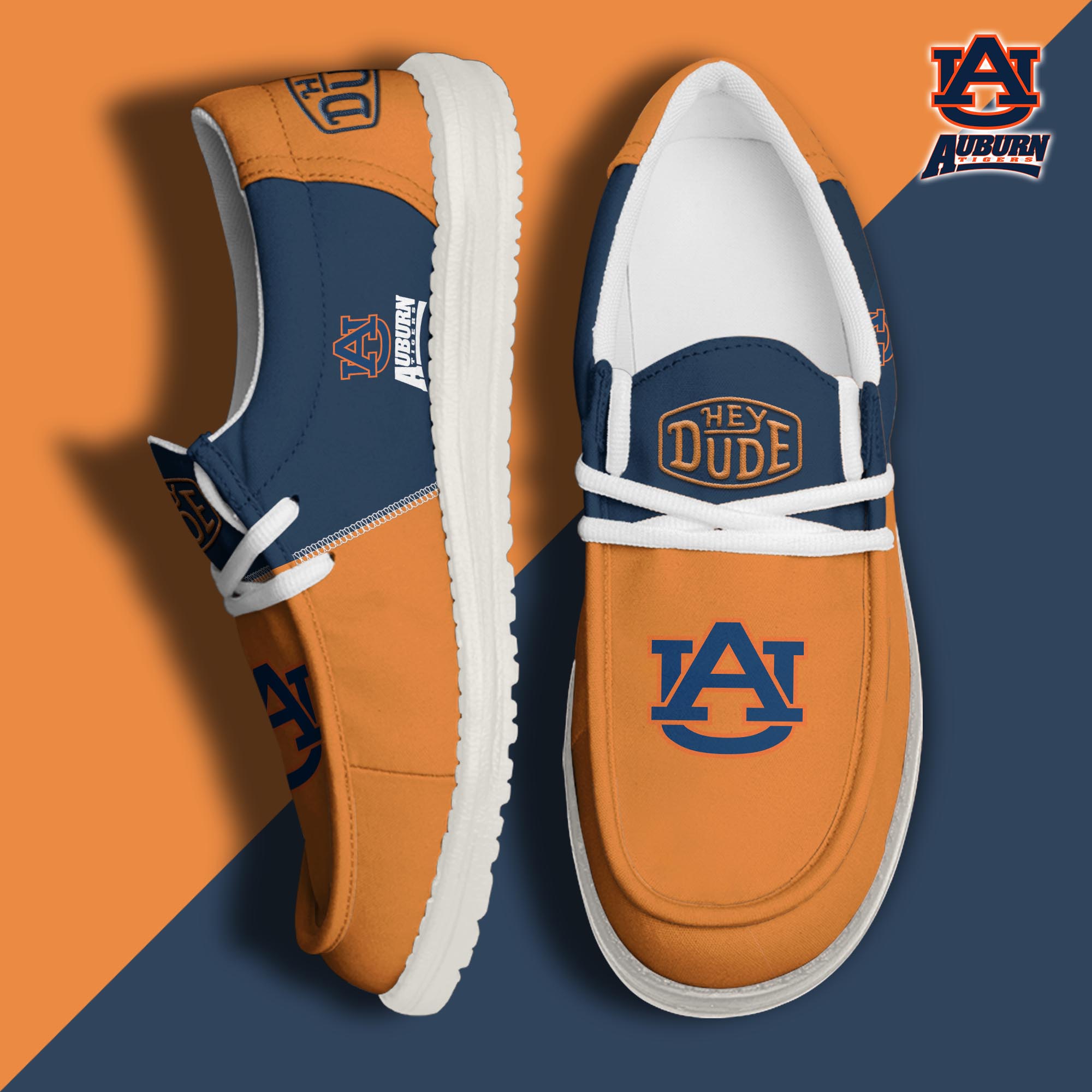 footweareliteauburn tigers custom name hey dude shoes af1hz