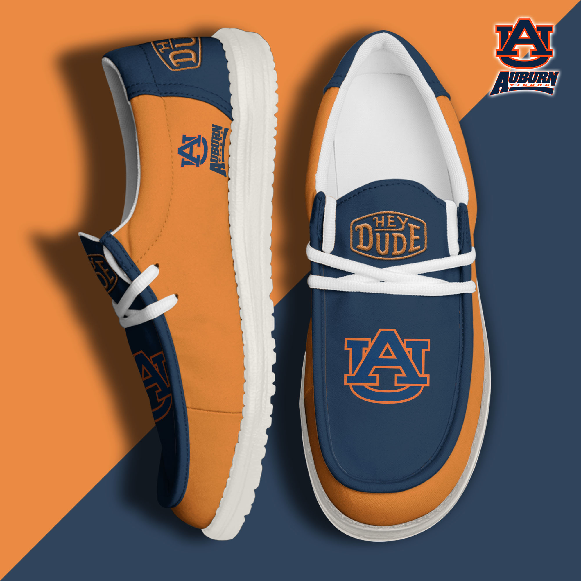 footweareliteauburn tigers custom name hey dude shoes brdld