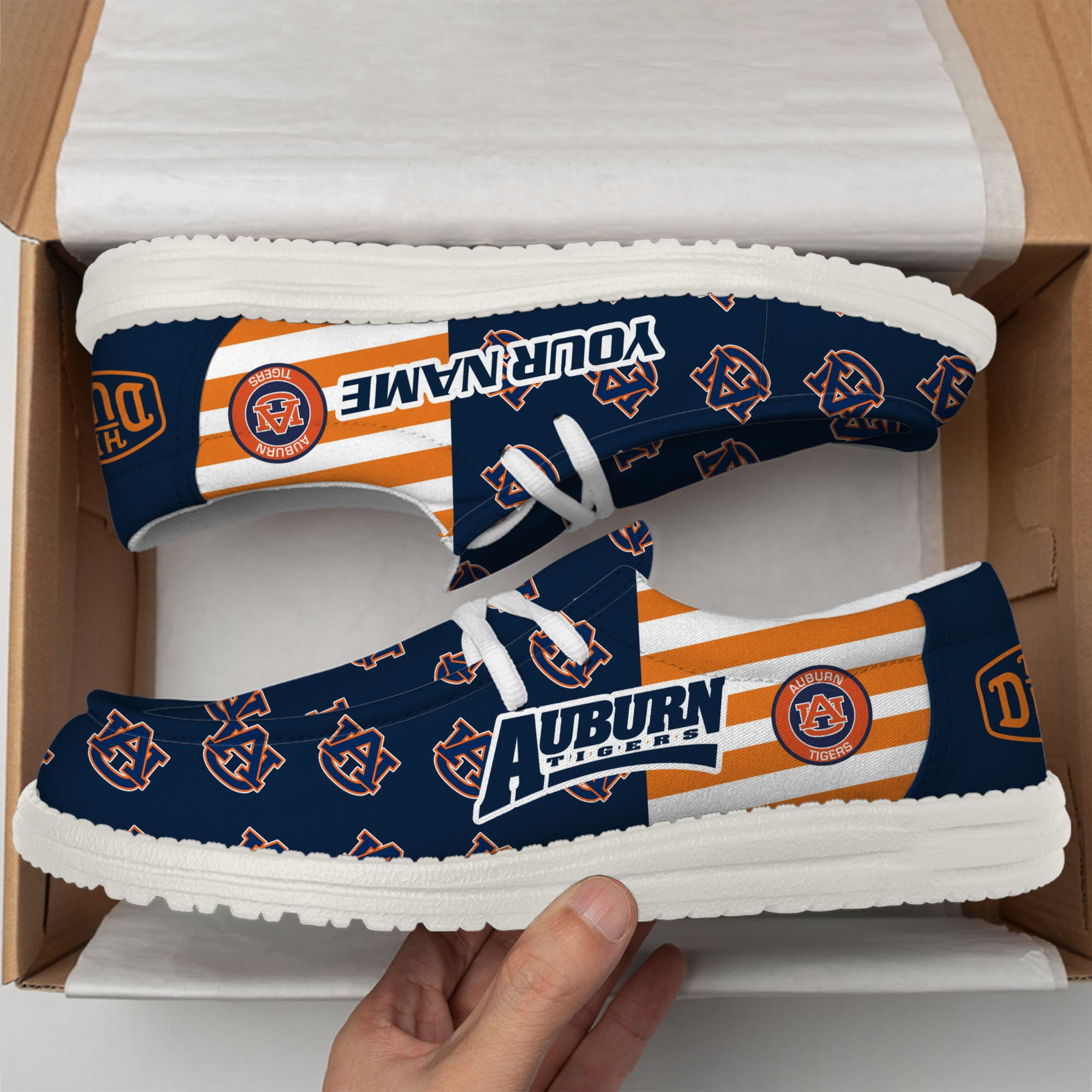 footweareliteauburn tigers custom name hey dude shoes dlfef