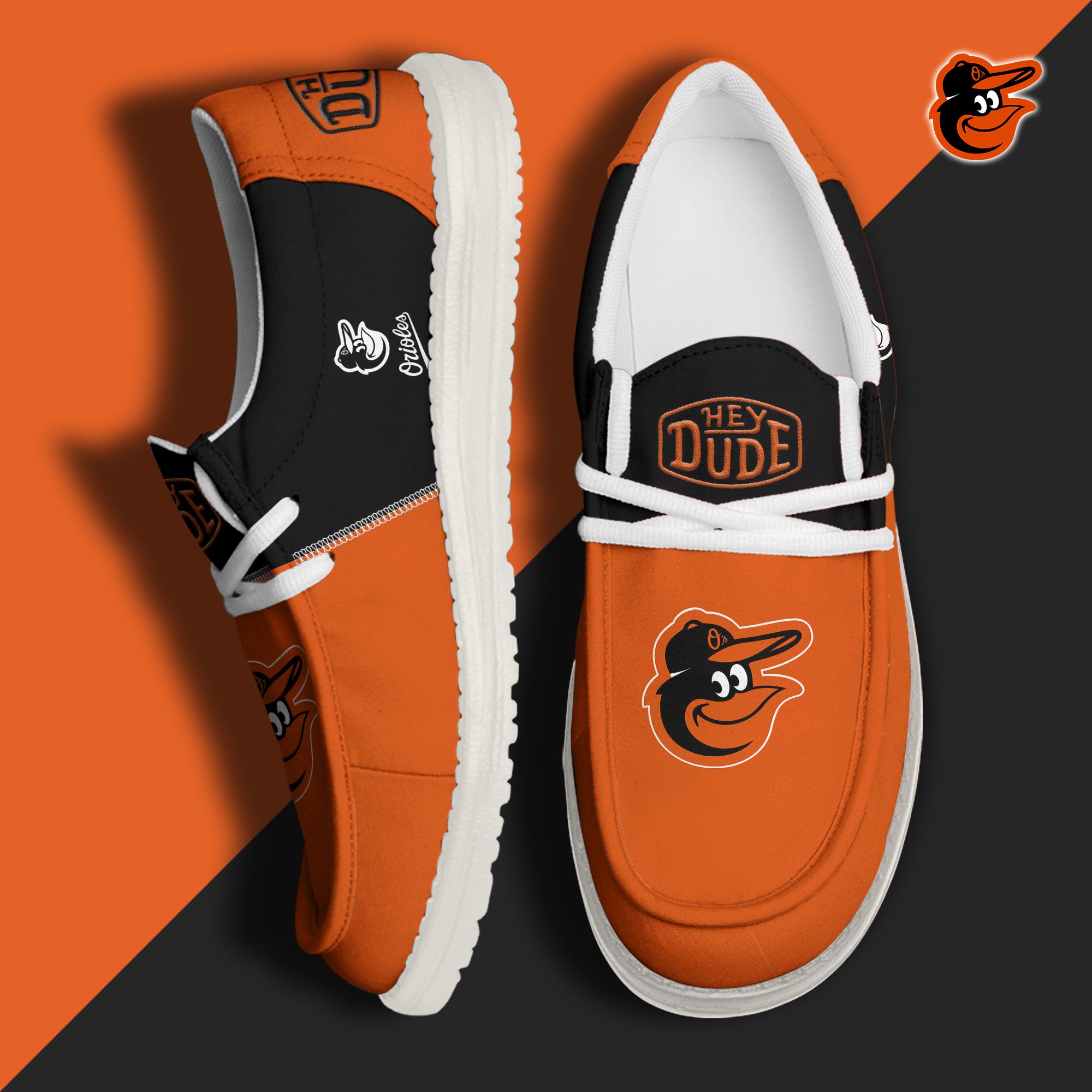 footwearelitebaltimore orioles custom name hey dude shoes tmvbd