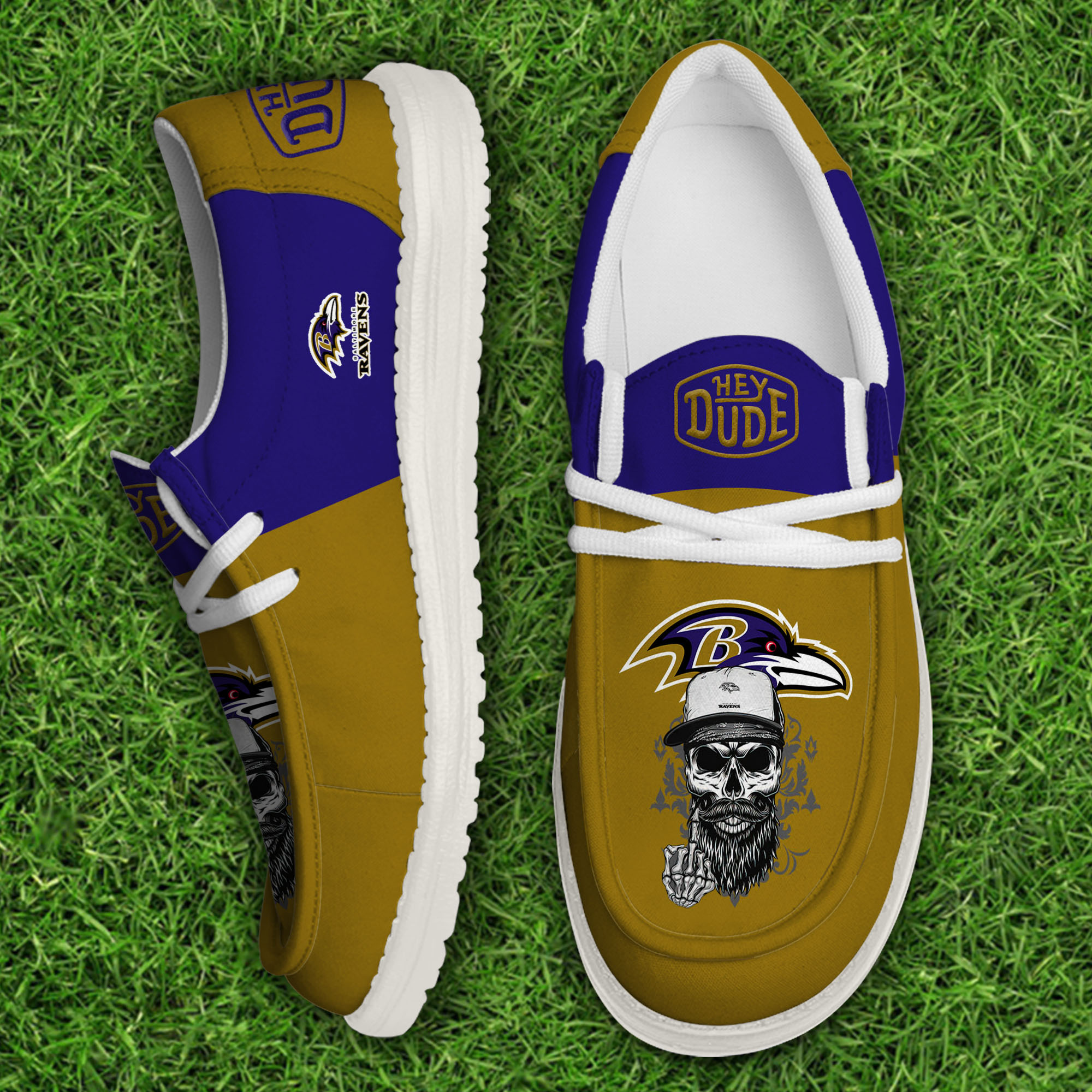 footwearelitebaltimore ravens custom name hey dude shoes d1bop