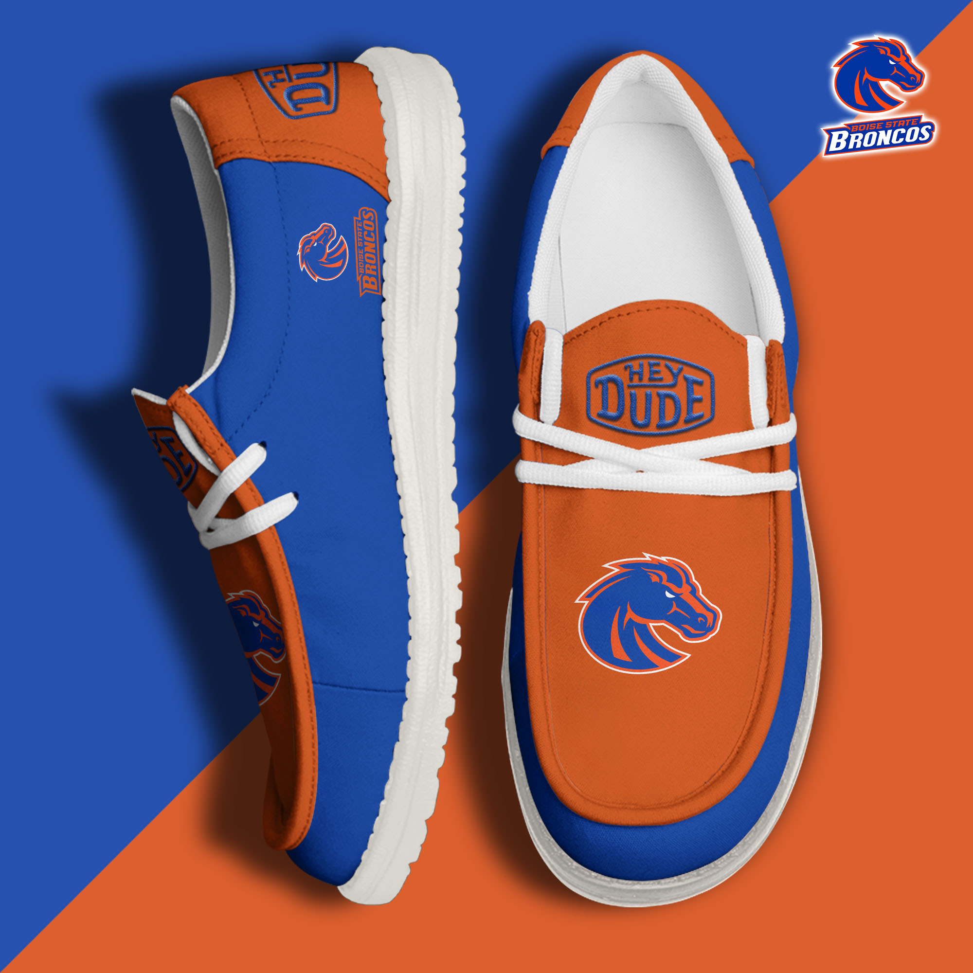 footweareliteboise state broncos custom name hey dude shoes 3w5bv