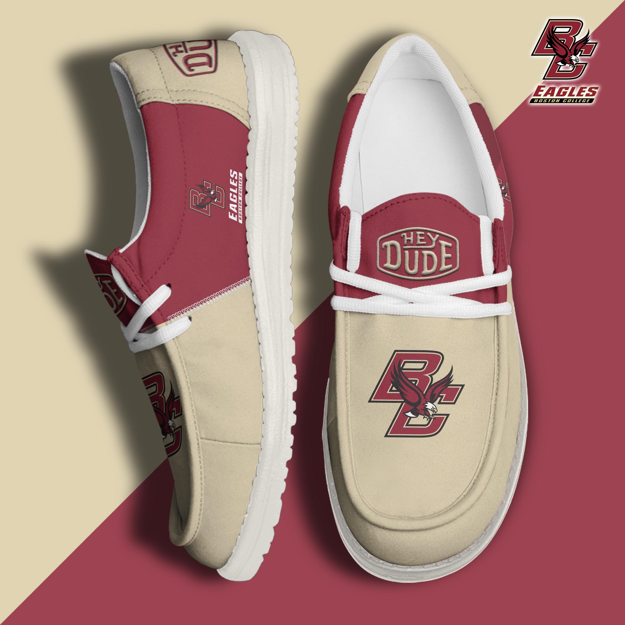 footweareliteboston college eagles custom name hey dude shoes 9qpii