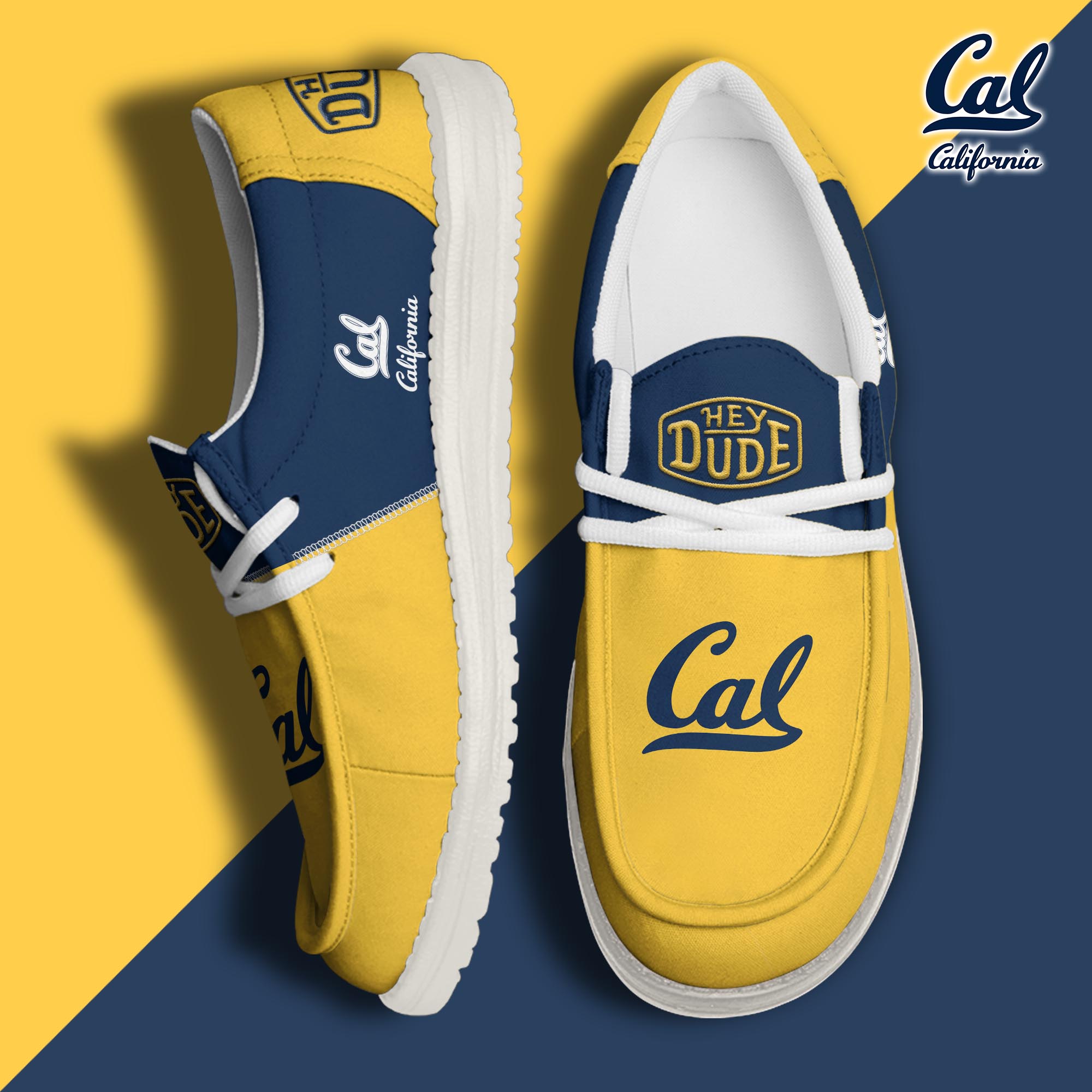 footwearelitecalifornia golden bears custom name hey dude shoes do9yq