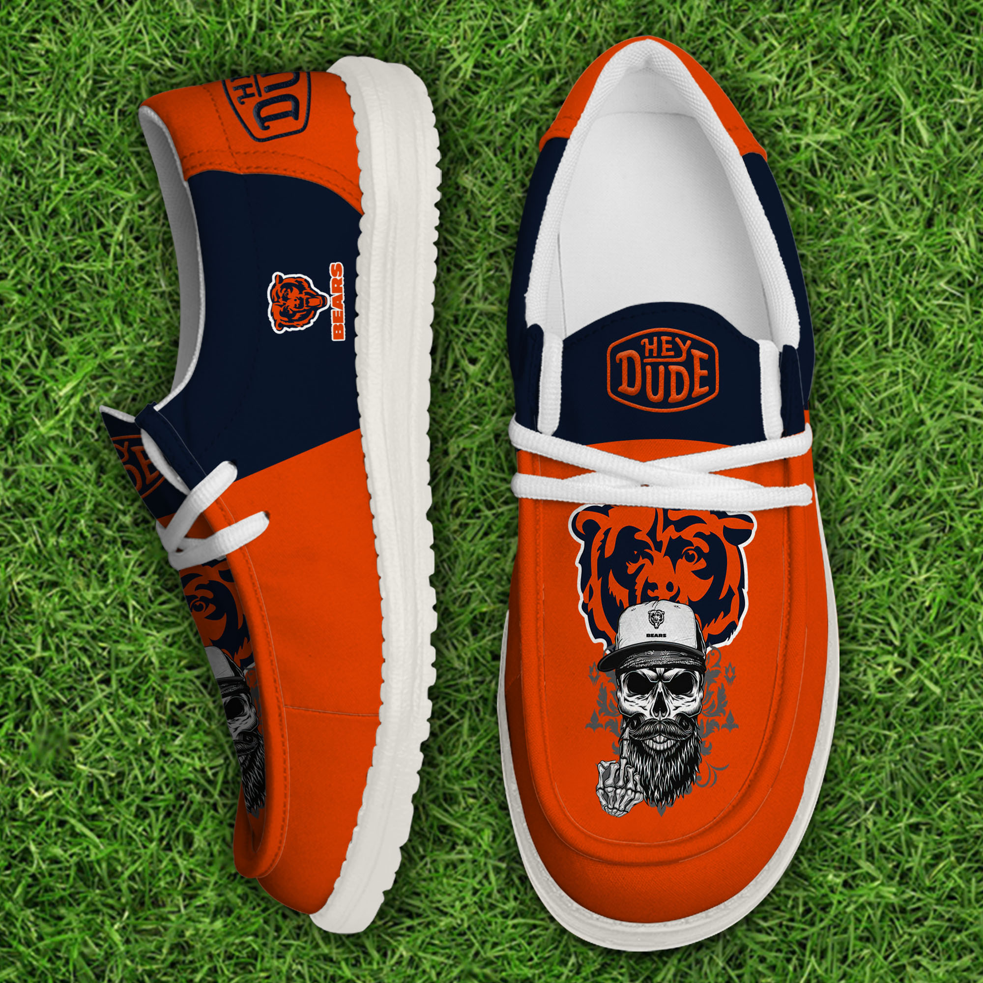 footwearelitechicago bears custom name hey dude shoes pvvnv