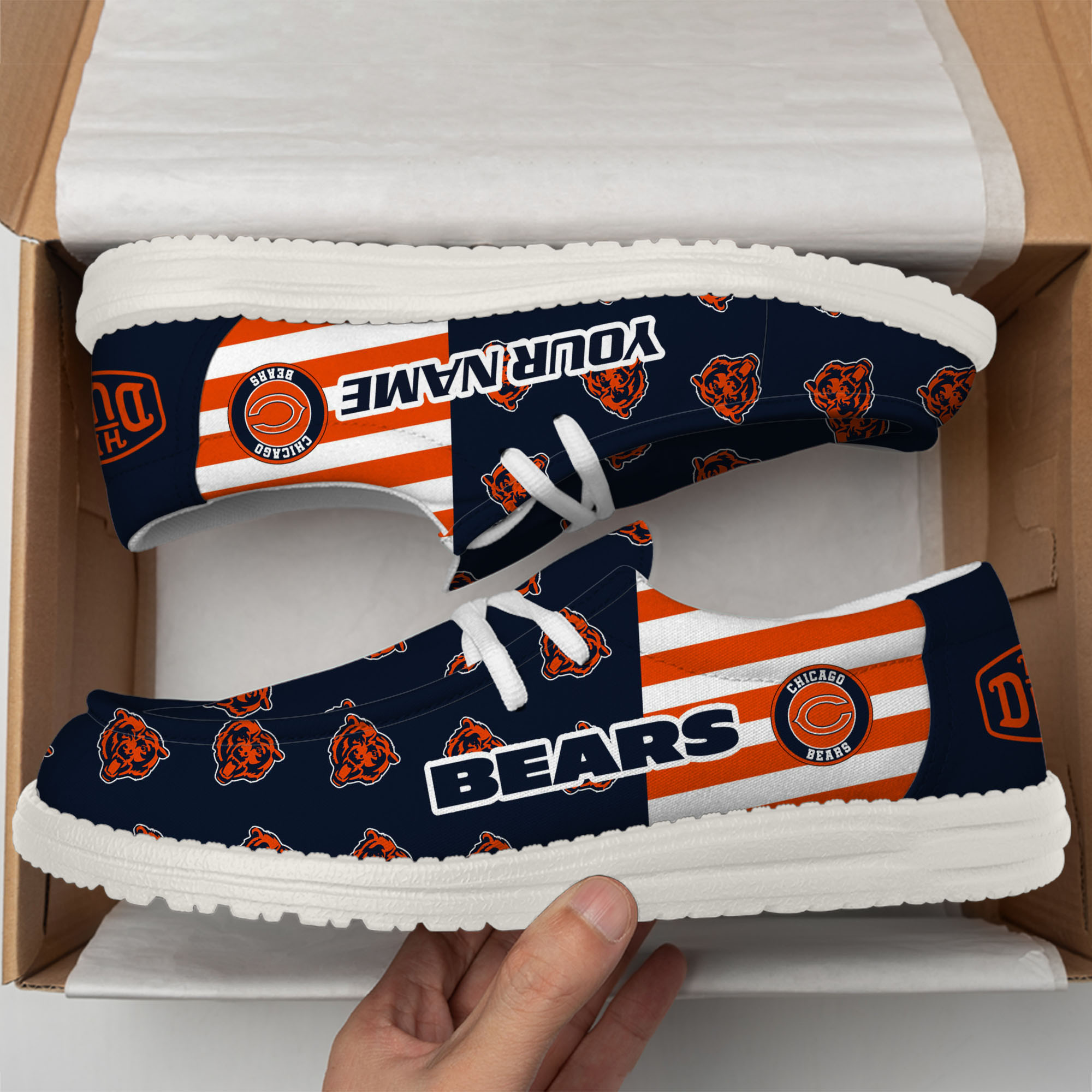 footwearelitechicago bears custom name hey dude shoes rtlhw