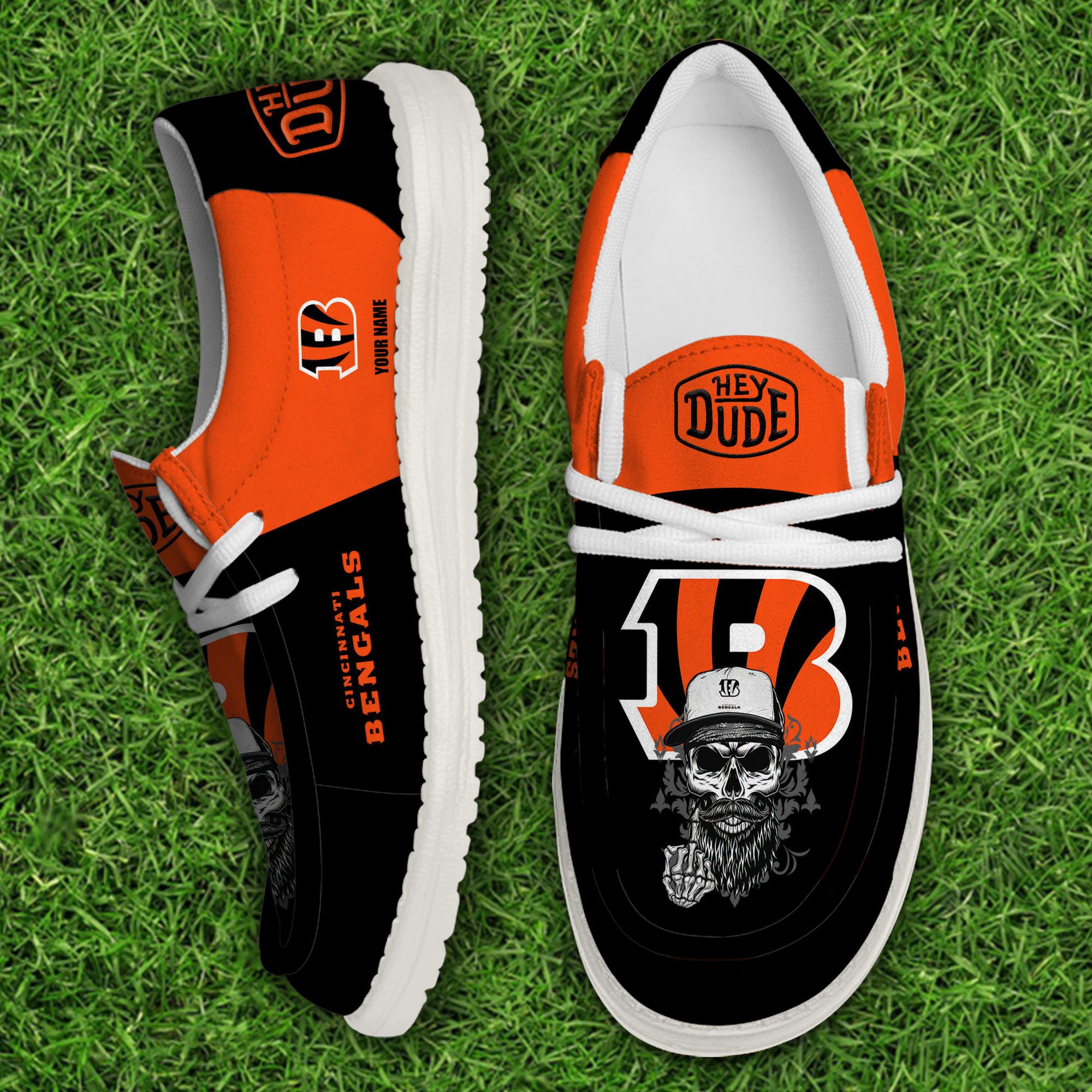 footwearelitecincinnati bengals custom name hey dude shoes 4spbq