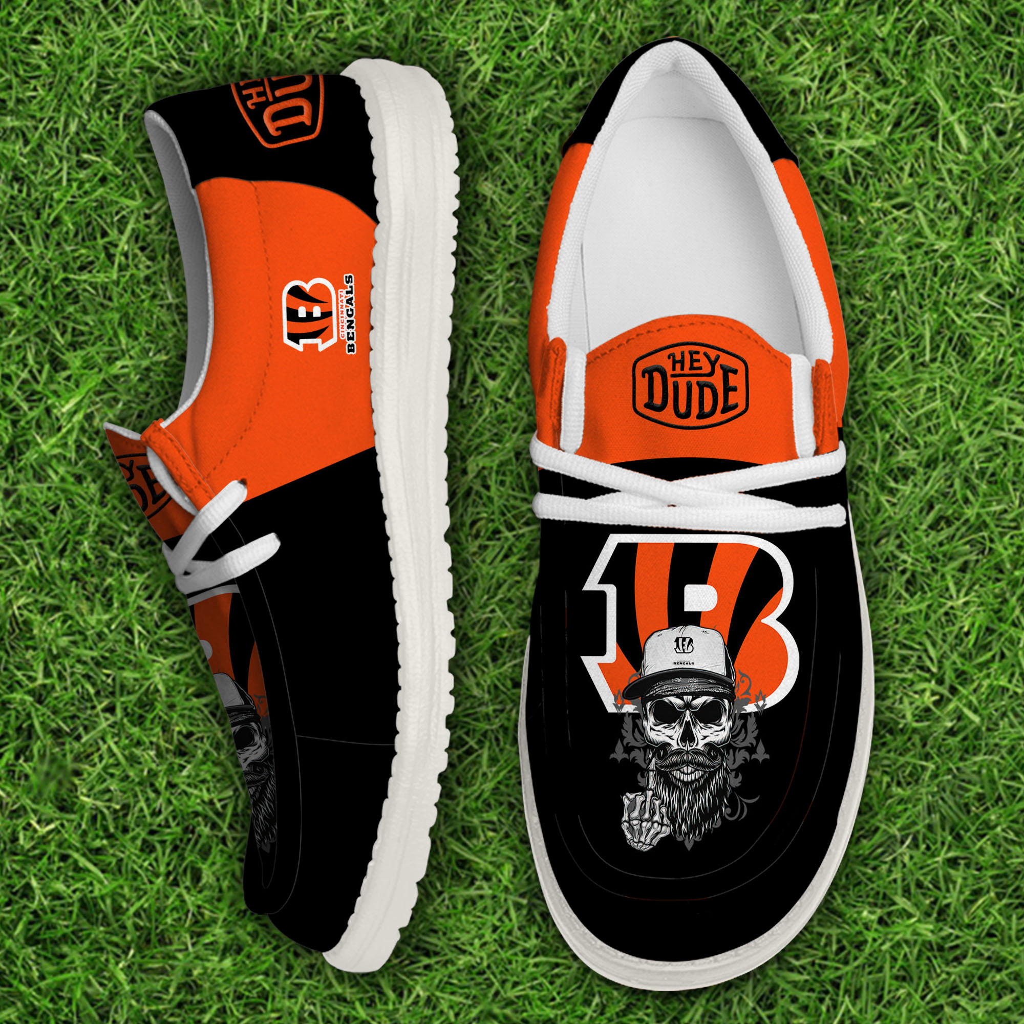 footwearelitecincinnati bengals custom name hey dude shoes limfh