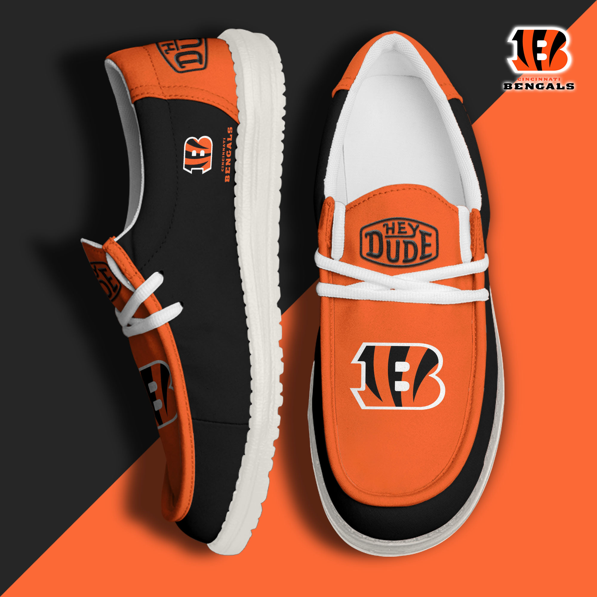 footwearelitecincinnati bengals custom name hey dude shoes v7pbj