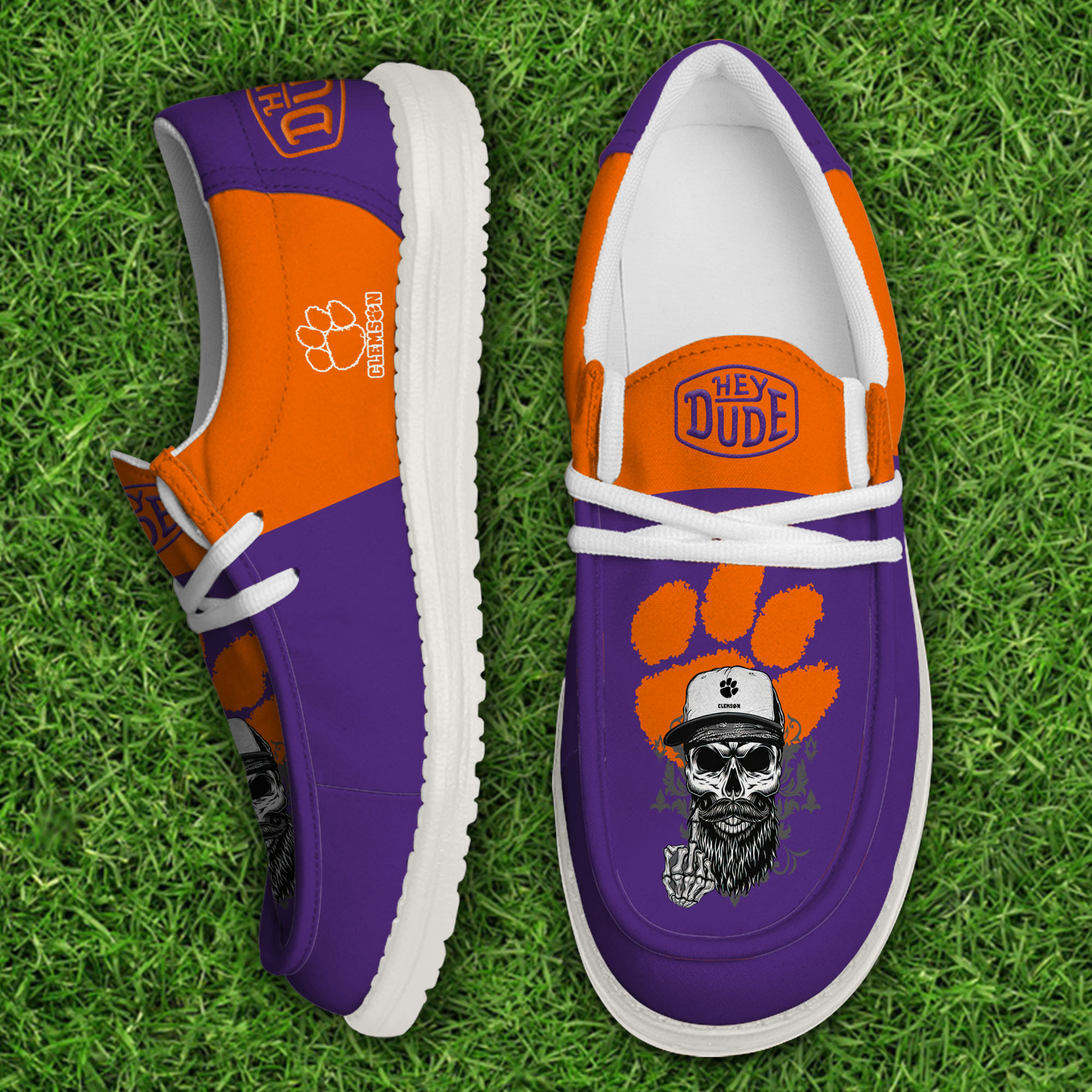 footweareliteclemson tigers custom name hey dude shoes 89lon