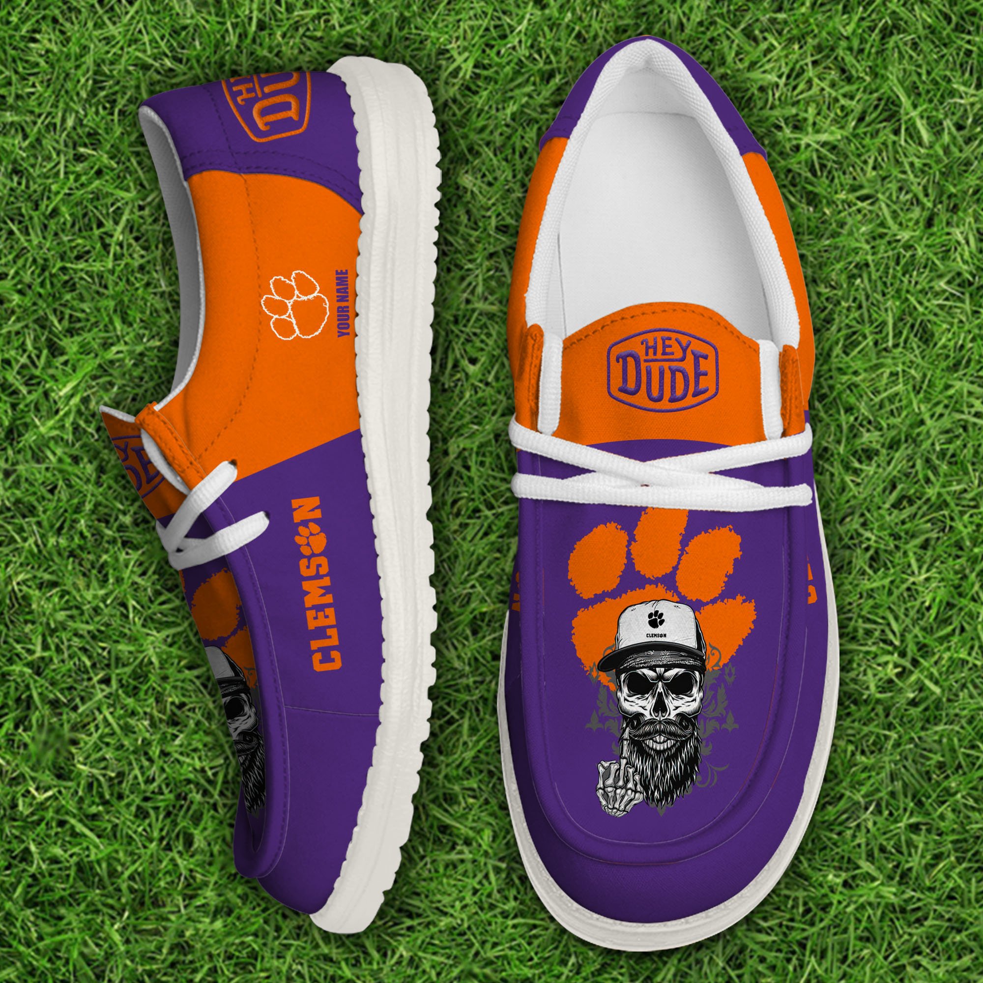 footweareliteclemson tigers custom name hey dude shoes dc5hh