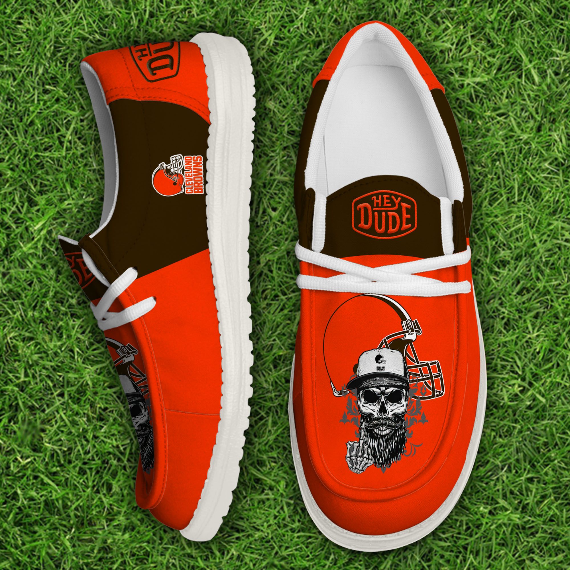 footwearelitecleveland browns custom name hey dude shoes gfbeb